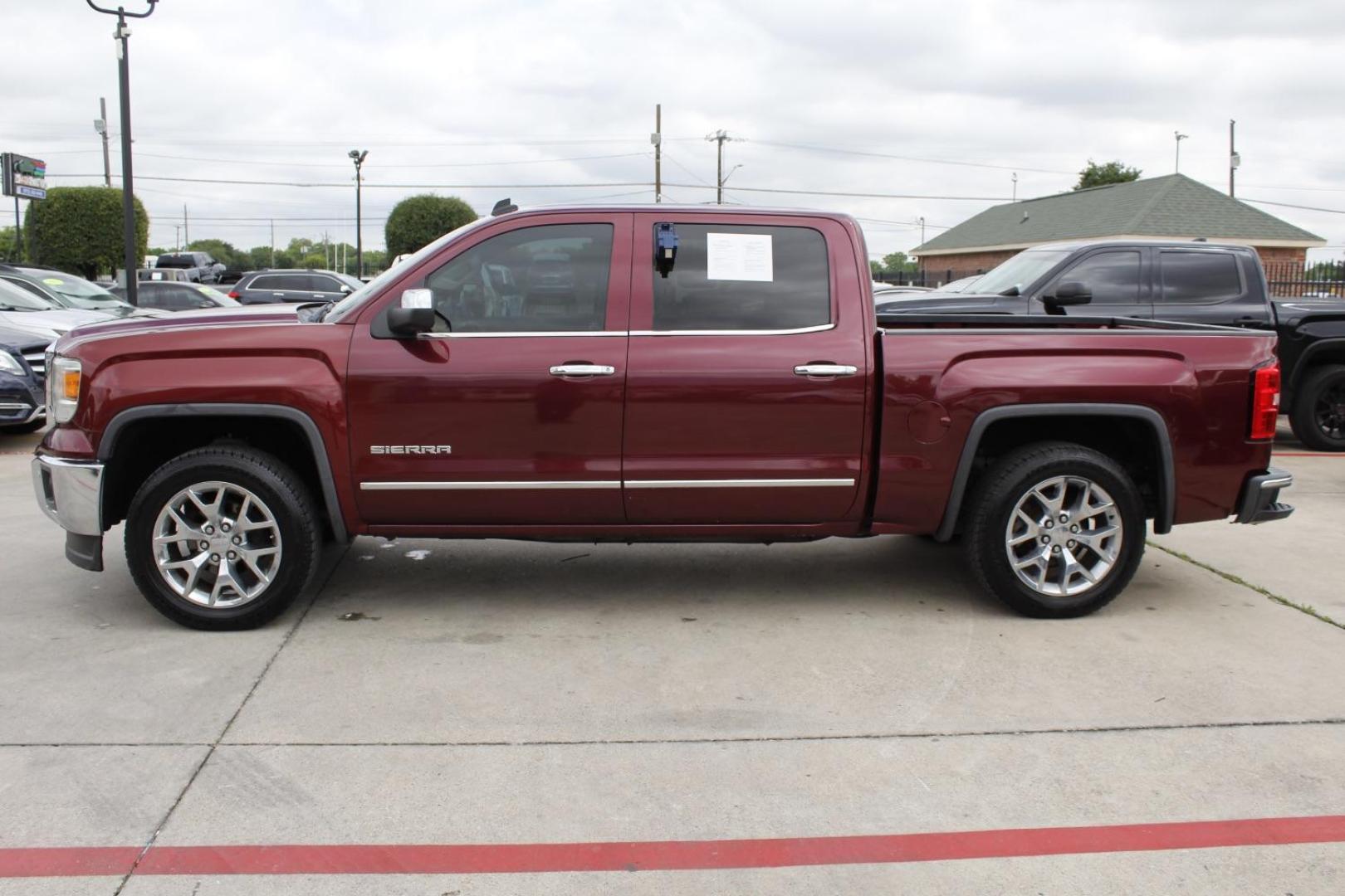 2014 Red GMC Sierra 1500 SLT (3GTU1VEC9EG) with an 5.3L engine, located at 2401 E Main St., Grand Prairie, TX, 75050, (972) 262-4440, 32.748981, -96.969643 - Photo#2