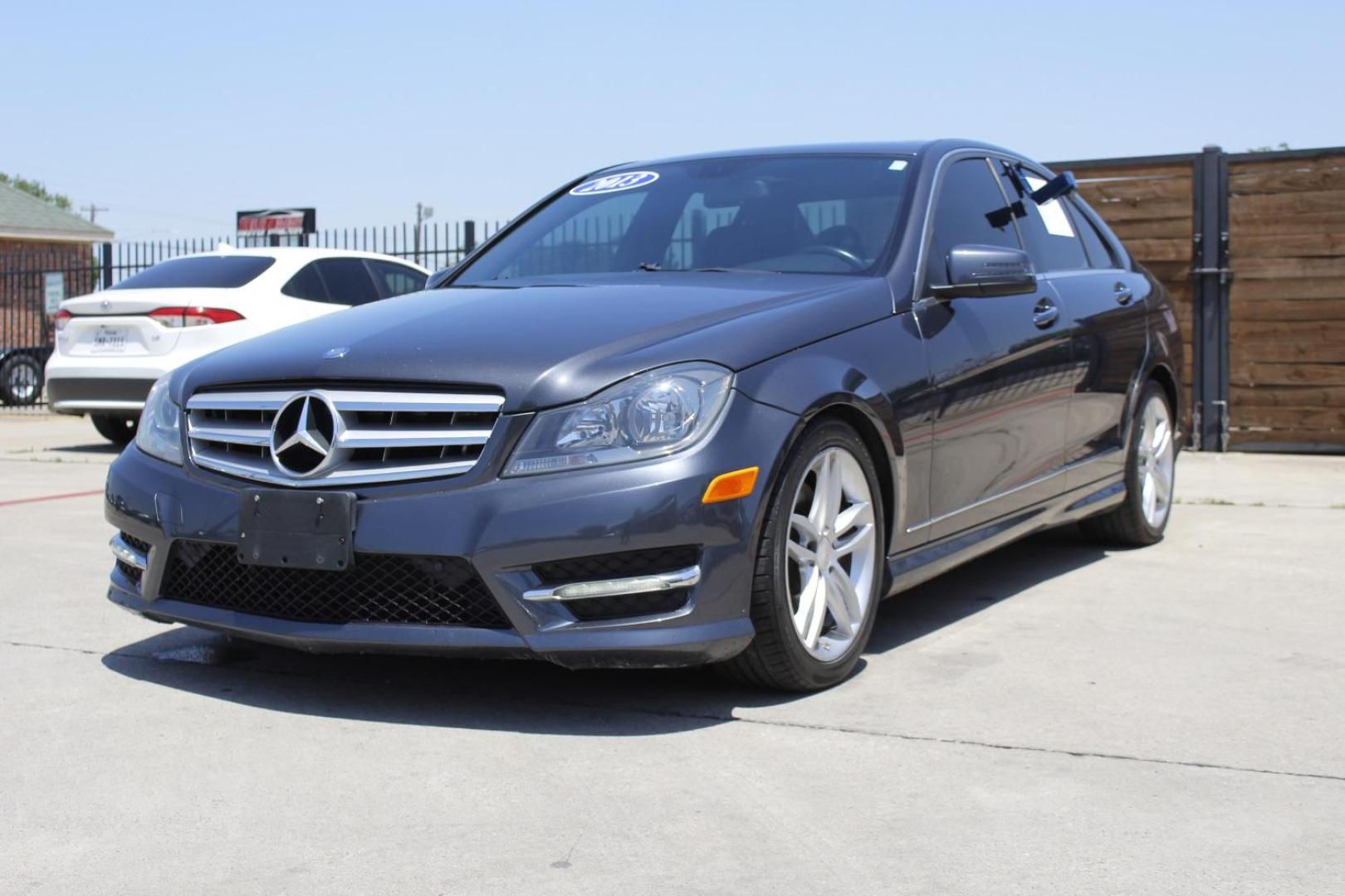 2013 Gray Mercedes-Benz C-Class C300 (WDDGF8AB4DR) , located at 2401 E Main St., Grand Prairie, TX, 75050, (972) 262-4440, 32.748981, -96.969643 - Photo#1
