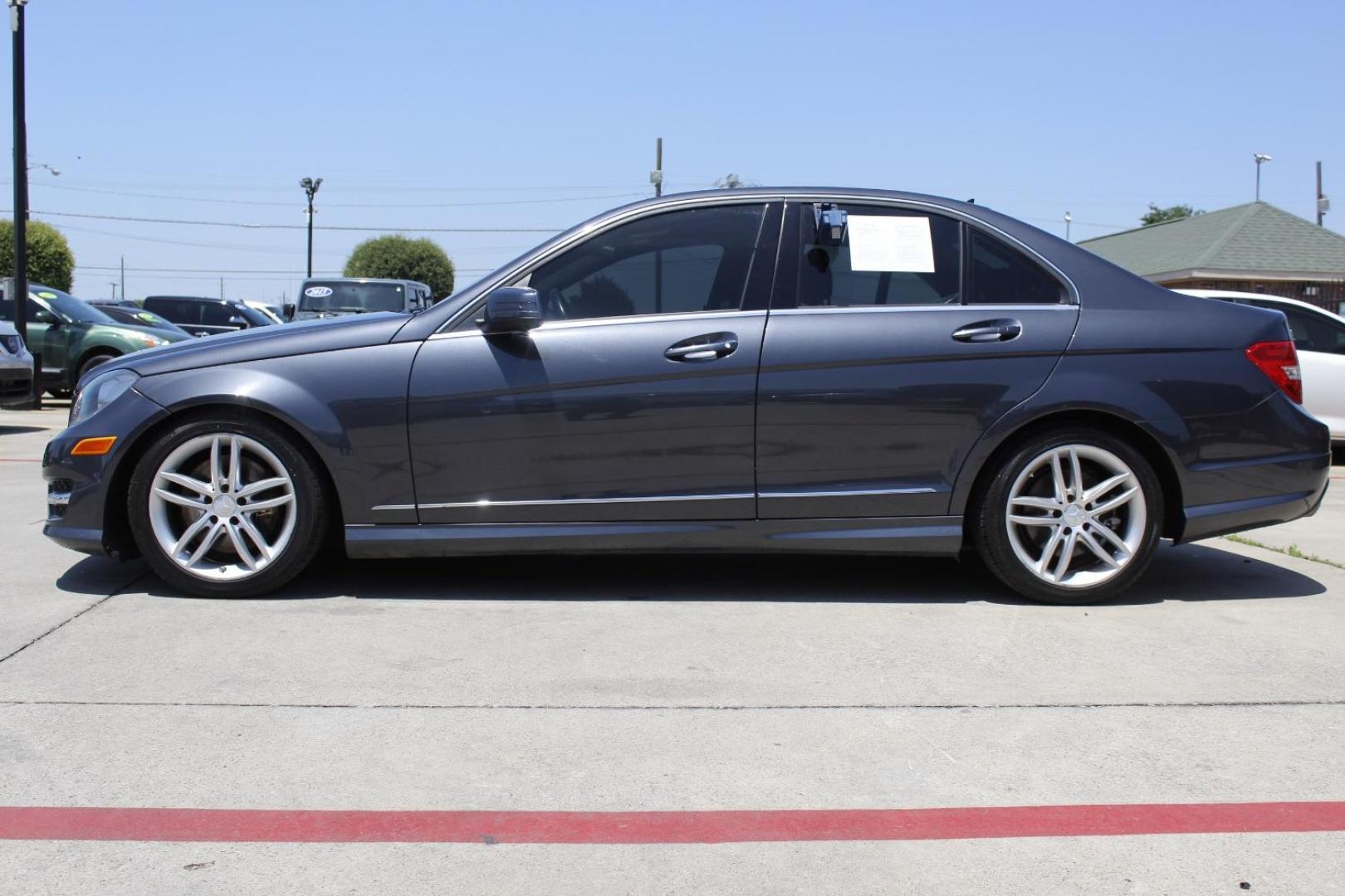2013 Gray Mercedes-Benz C-Class C300 (WDDGF8AB4DR) , located at 2401 E Main St., Grand Prairie, TX, 75050, (972) 262-4440, 32.748981, -96.969643 - Photo#2