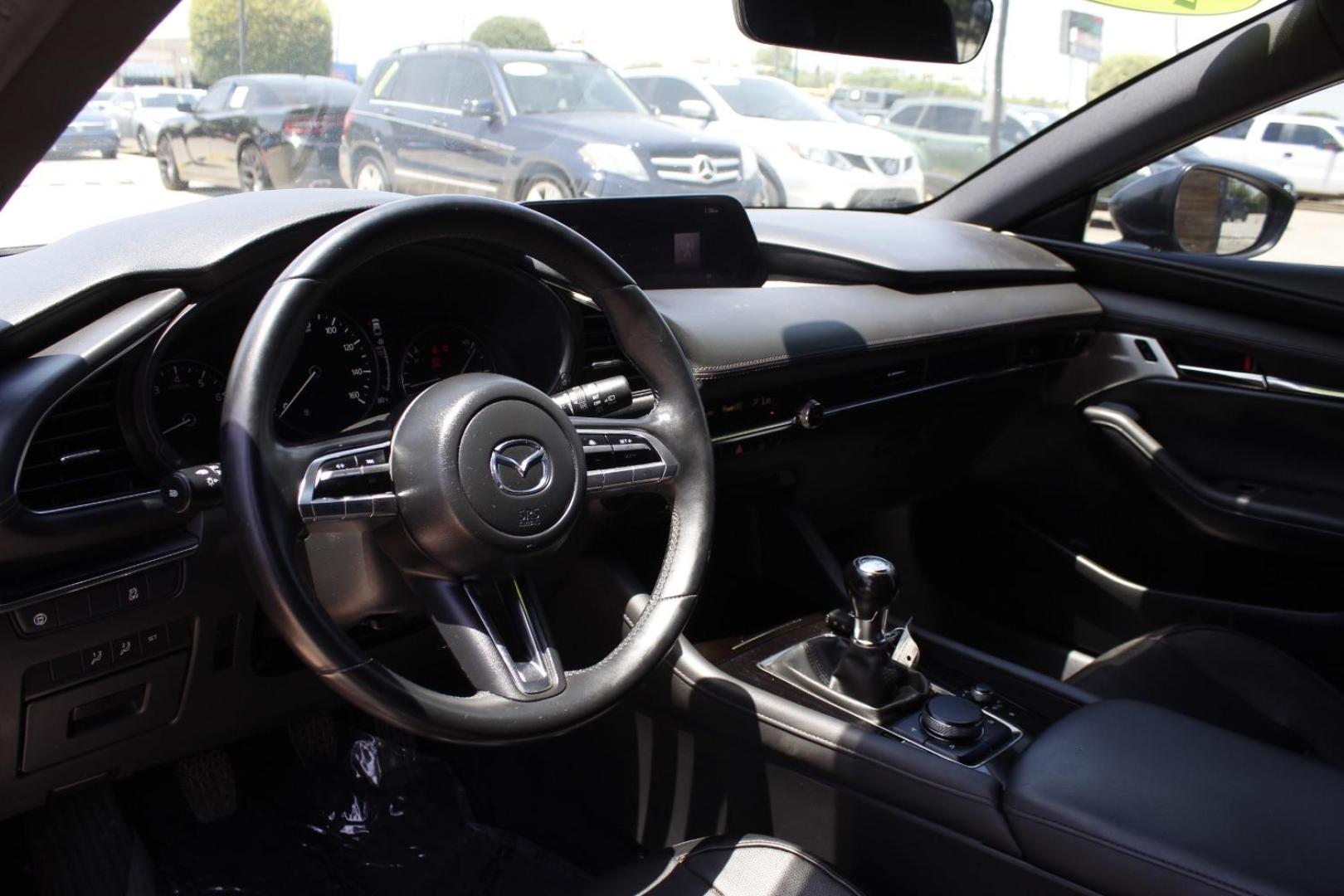2019 Gray Mazda Mazda3 Hatchback Premium Package (JM1BPANM1K1) with an SKYACTIV-G 2.5L I-4 gasoline direct injection engine, located at 2401 E Main St., Grand Prairie, TX, 75050, (972) 262-4440, 32.748981, -96.969643 - Photo#12