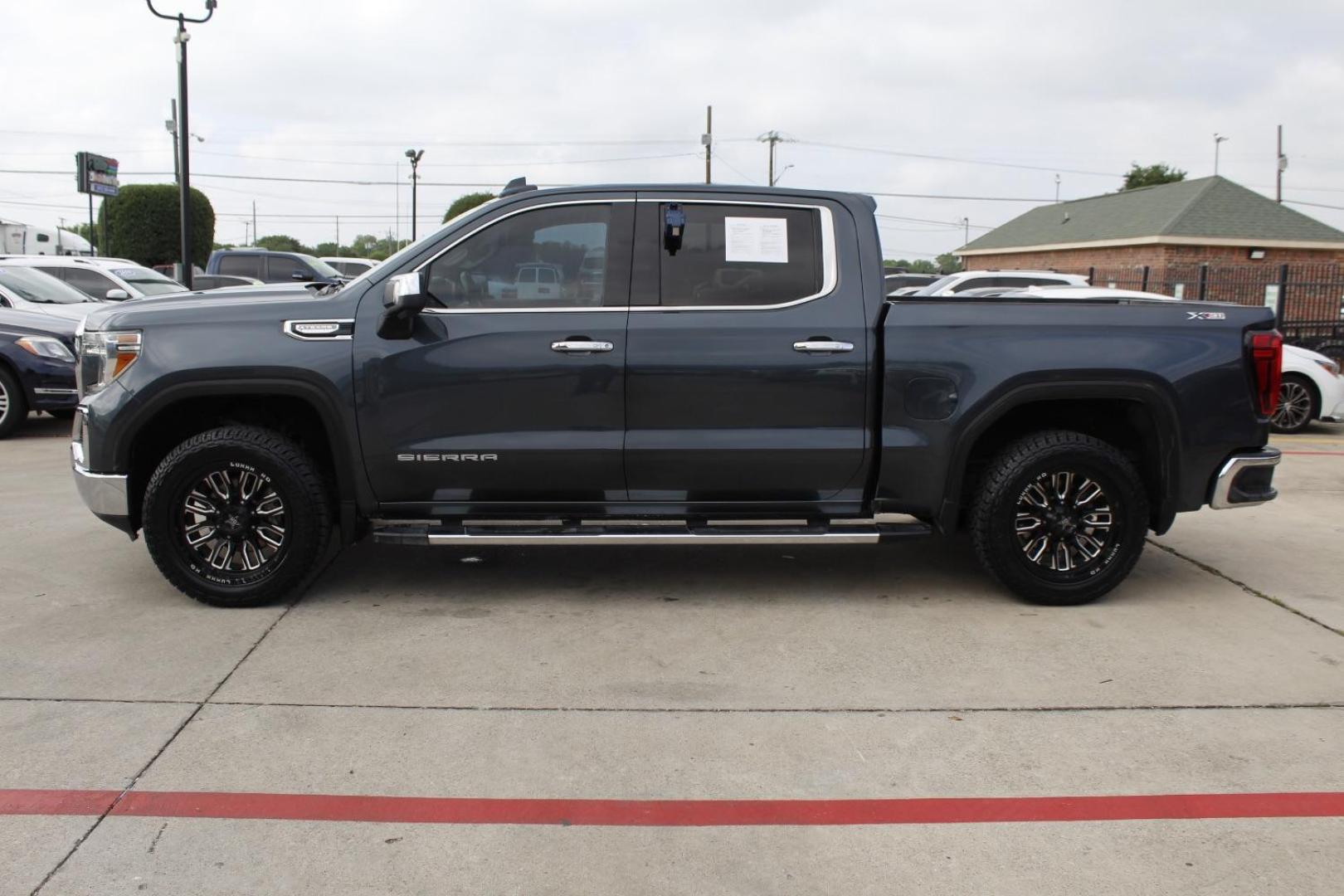 2019 Gray GMC Sierra 1500 SLT (3GTU9DED5KG) , located at 2401 E Main St., Grand Prairie, TX, 75050, (972) 262-4440, 32.748981, -96.969643 - Photo#2