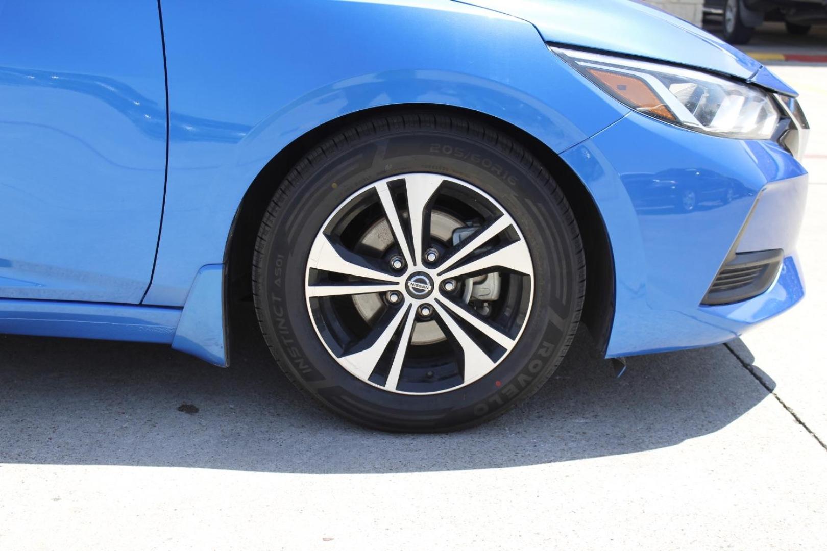 2021 Blue Nissan Sentra SV Xtronic CVT (3N1AB8CV5MY) with an 2L I-4 gasoline direct injection engine, located at 2401 E Main St., Grand Prairie, TX, 75050, (972) 262-4440, 32.748981, -96.969643 - Photo#10