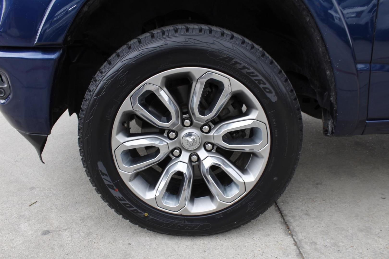 2020 Blue Ram 1500 Laramie Crew Cab 4x4 5'7 Box (1C6SRFJT3LN) , located at 2401 E Main St., Grand Prairie, TX, 75050, (972) 262-4440, 32.748981, -96.969643 - Photo#4