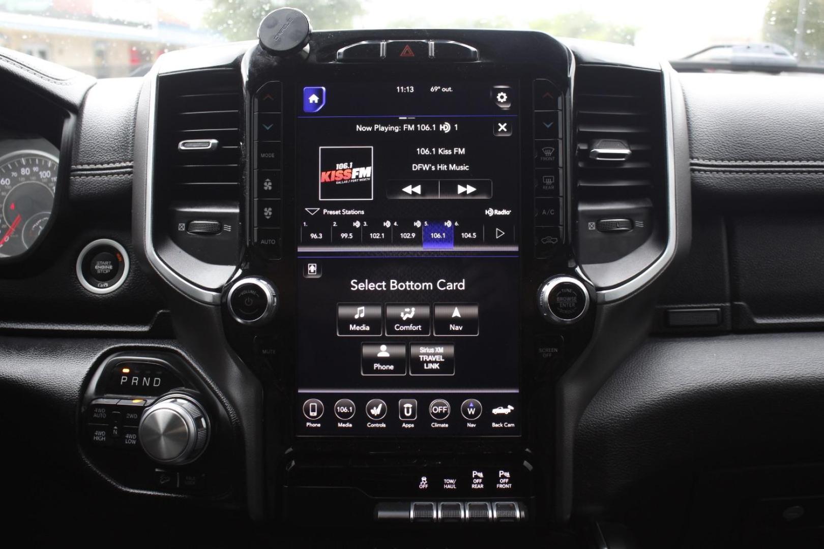 2020 Blue Ram 1500 Laramie Crew Cab 4x4 5'7 Box (1C6SRFJT3LN) , located at 2401 E Main St., Grand Prairie, TX, 75050, (972) 262-4440, 32.748981, -96.969643 - Photo#17
