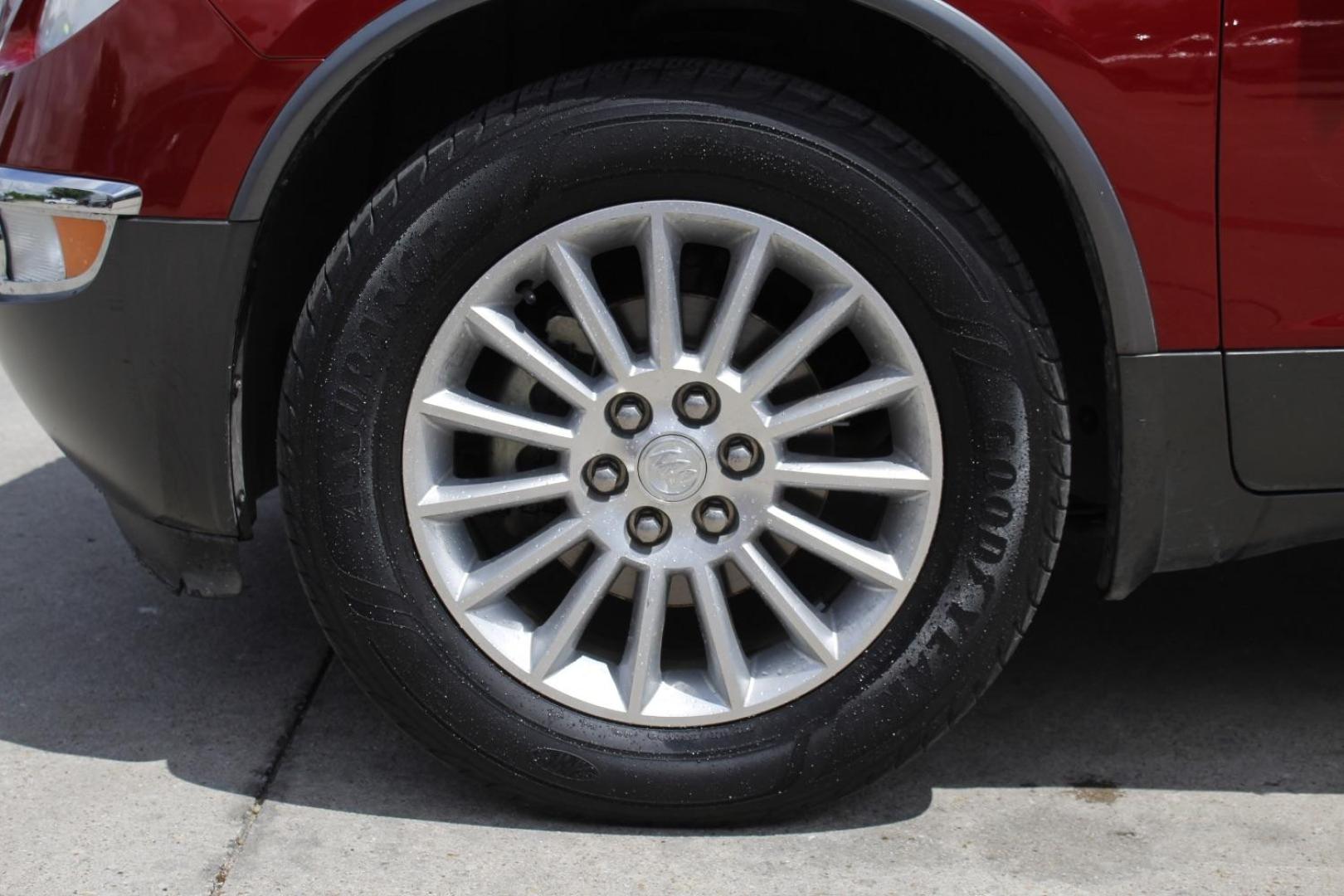2012 Red Buick Enclave Leather (5GAKRCED7CJ) with an 3.6L V-6 gasoline direct injection engine, located at 2401 E Main St., Grand Prairie, TX, 75050, (972) 262-4440, 32.748981, -96.969643 - Photo#3