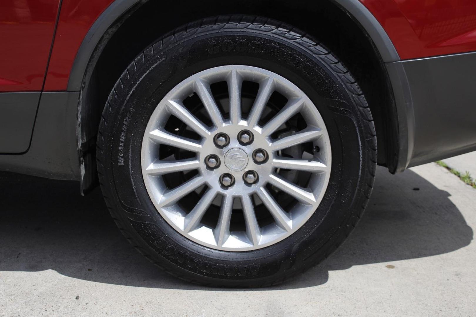 2012 Red Buick Enclave Leather (5GAKRCED7CJ) with an 3.6L V-6 gasoline direct injection engine, located at 2401 E Main St., Grand Prairie, TX, 75050, (972) 262-4440, 32.748981, -96.969643 - Photo#4