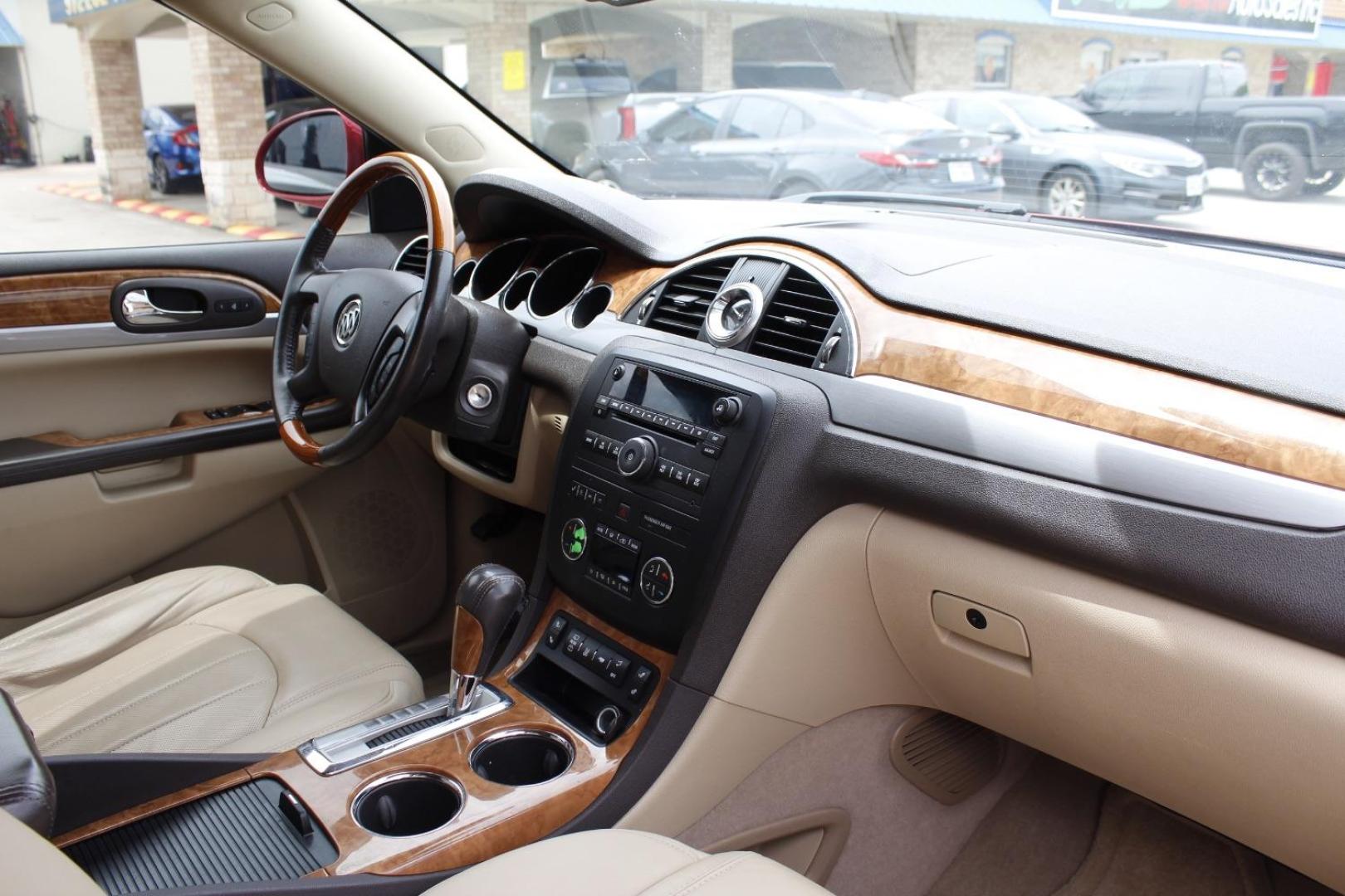 2012 Red Buick Enclave Leather (5GAKRCED7CJ) with an 3.6L V-6 gasoline direct injection engine, located at 2401 E Main St., Grand Prairie, TX, 75050, (972) 262-4440, 32.748981, -96.969643 - Photo#15
