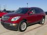 2012 Red Buick Enclave (5GAKRCED7CJ) with an 3.6L V-6 gasoline direct injection engine, located at 2401 E Main St., Grand Prairie, TX, 75050, (972) 262-4440, 32.748981, -96.969643 - Photo#0