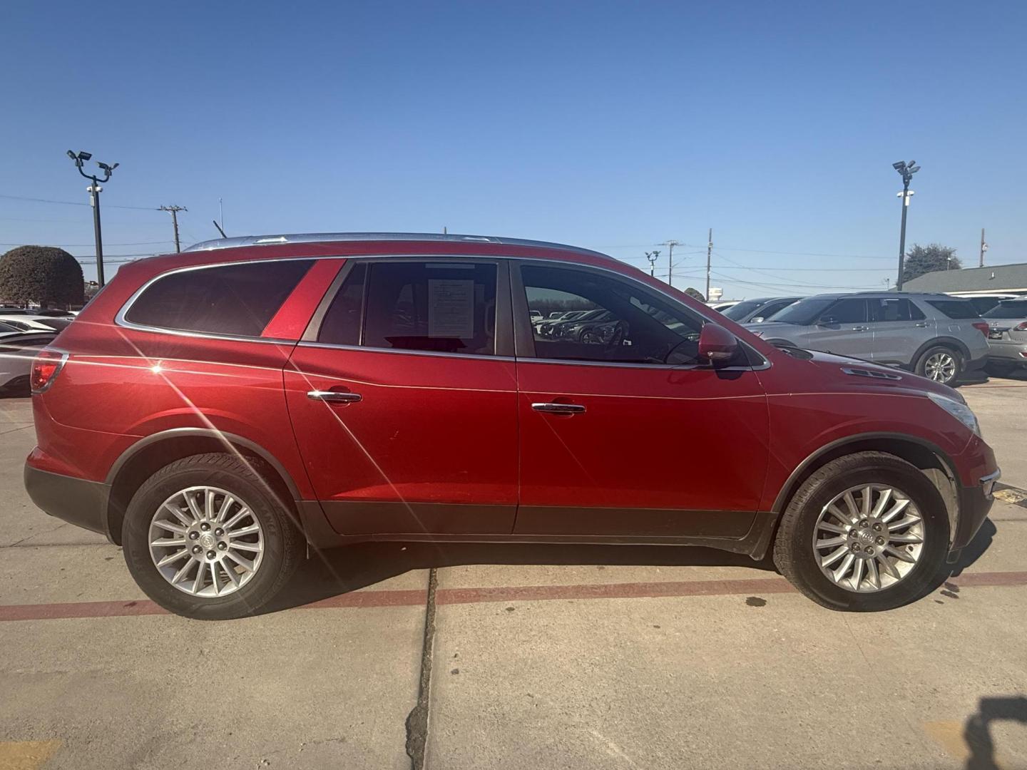 2012 Red Buick Enclave (5GAKRCED7CJ) with an 3.6L V-6 gasoline direct injection engine, located at 2401 E Main St., Grand Prairie, TX, 75050, (972) 262-4440, 32.748981, -96.969643 - Photo#6