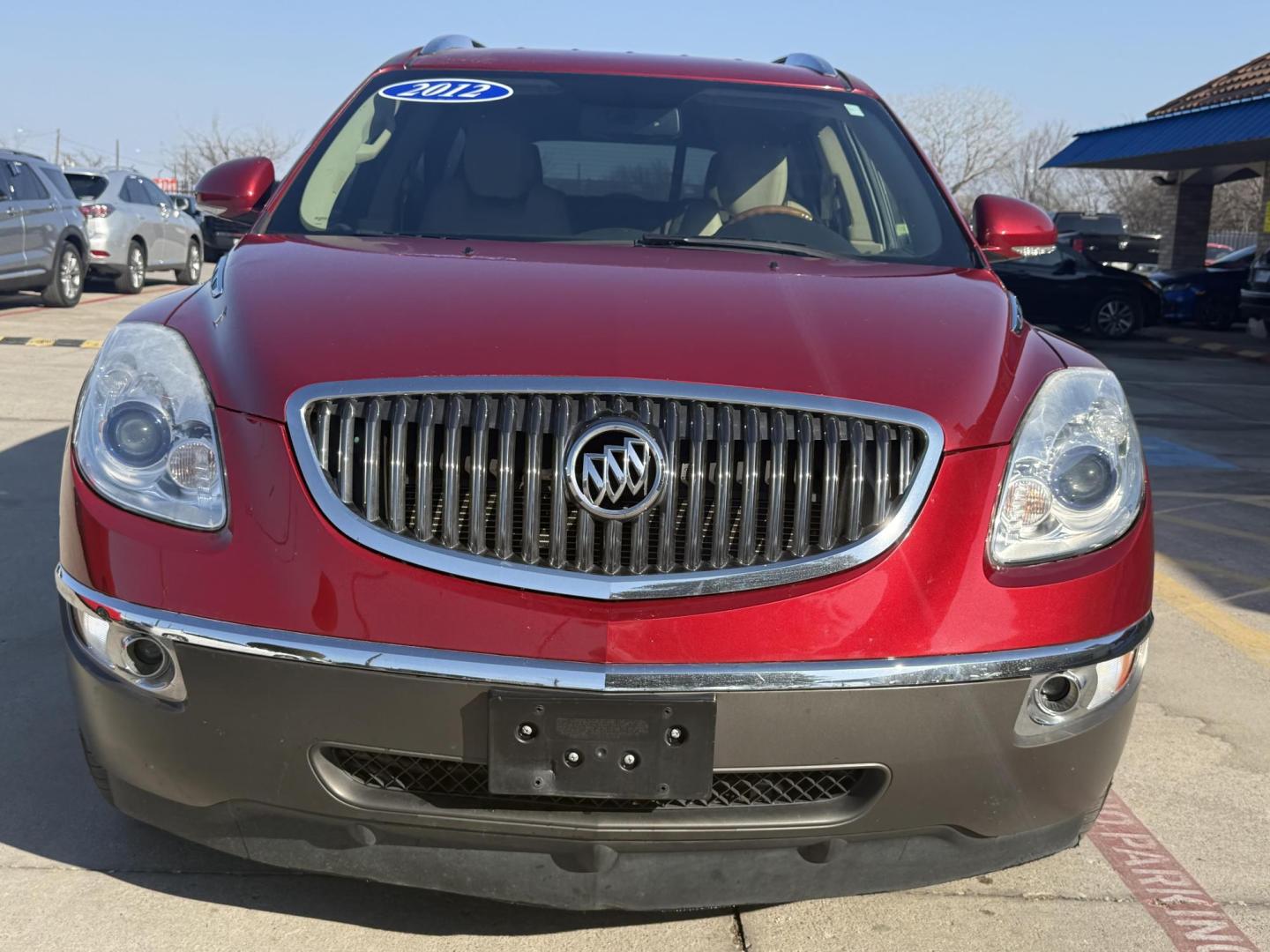 2012 Red Buick Enclave (5GAKRCED7CJ) with an 3.6L V-6 gasoline direct injection engine, located at 2401 E Main St., Grand Prairie, TX, 75050, (972) 262-4440, 32.748981, -96.969643 - Photo#8