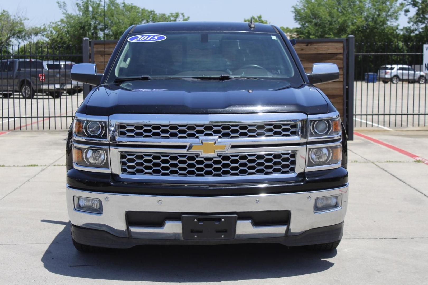 2015 Black Chevrolet Silverado 1500 1LZ (3GCPCSEC0FG) with an 5.3L engine, located at 2401 E Main St., Grand Prairie, TX, 75050, (972) 262-4440, 32.748981, -96.969643 - Photo#0