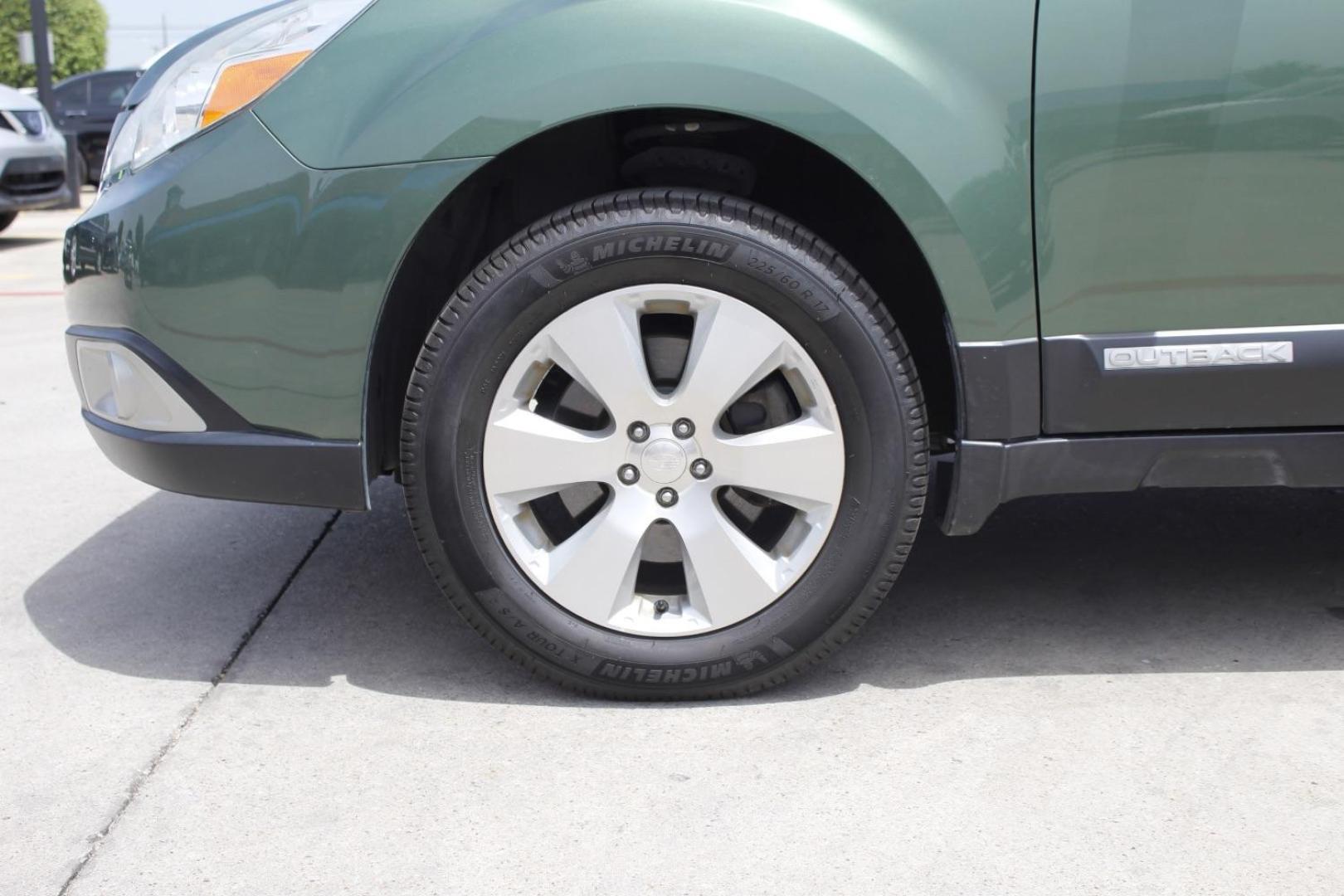 2011 Green Subaru Outback 3.6R Limited (4S4BREKC5B2) with an 3.6L H-6 DOHC engine, located at 2401 E Main St., Grand Prairie, TX, 75050, (972) 262-4440, 32.748981, -96.969643 - Photo#3