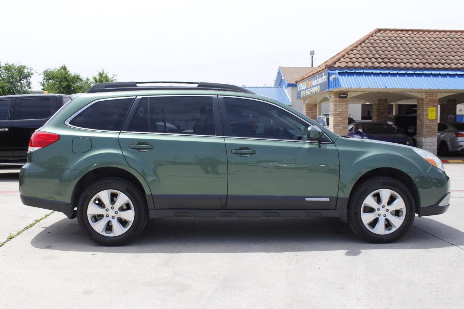 2011 Green Subaru Outback 3.6R Limited (4S4BREKC5B2) with an 3.6L H-6 DOHC engine, located at 2401 E Main St., Grand Prairie, TX, 75050, (972) 262-4440, 32.748981, -96.969643 - Photo#9