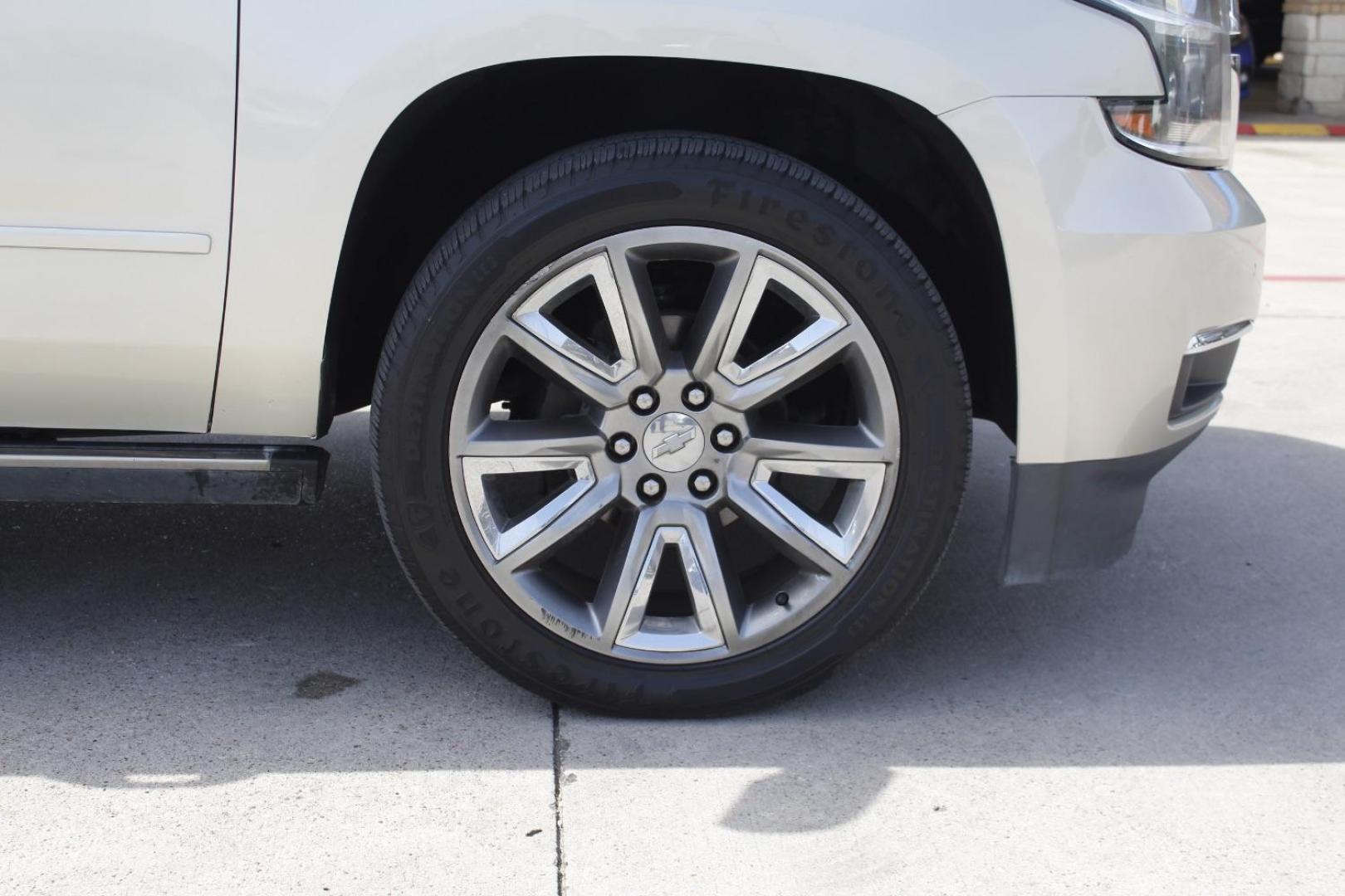 2017 Gold Chevrolet Suburban Premier (1GNSKJKC8HR) with an EcoTec3 5.3L V-8 gasoline direct injection engine, located at 2401 E Main St., Grand Prairie, TX, 75050, (972) 262-4440, 32.748981, -96.969643 - Photo#10