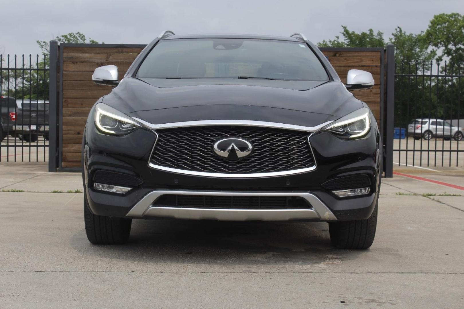 2017 Black INFINITI QX30 Premium (SJKCH5CR7HA) with an 2L I-4 gasoline direct injection engine, located at 2401 E Main St., Grand Prairie, TX, 75050, (972) 262-4440, 32.748981, -96.969643 - Photo#0