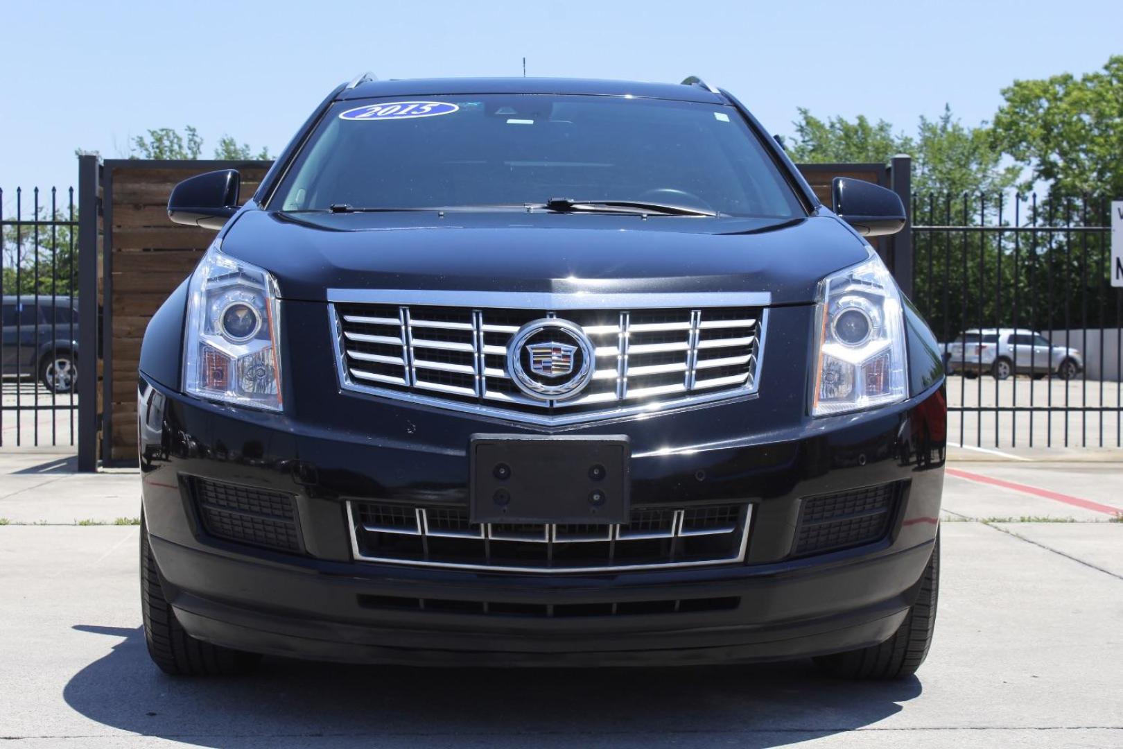 2015 Black Cadillac SRX Luxury Collection (3GYFNBE39FS) with an 3.6L V-6 gasoline direct injection engine, located at 2401 E Main St., Grand Prairie, TX, 75050, (972) 262-4440, 32.748981, -96.969643 - Photo#0