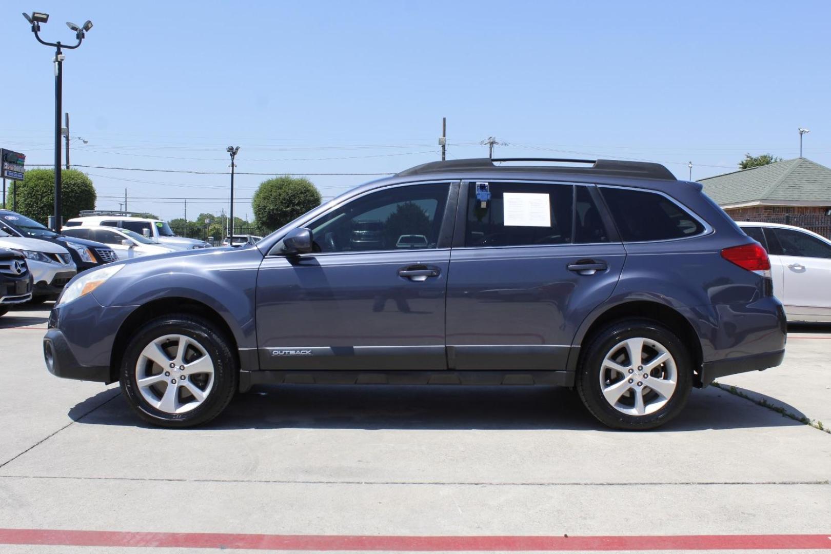 2014 Gray Subaru Outback 3.6R Limited (4S4BRDLC3E2) with an 3.6L H-6 DOHC engine, located at 2401 E Main St., Grand Prairie, TX, 75050, (972) 262-4440, 32.748981, -96.969643 - Photo#2