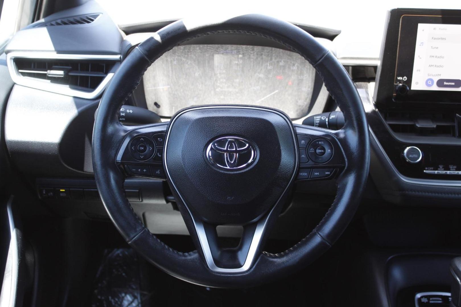 2023 Black Toyota Corolla SE (5YFS4MCE2PP) with an Dynamic Force 2L I-4 port/direct injection engine, located at 2401 E Main St., Grand Prairie, TX, 75050, (972) 262-4440, 32.748981, -96.969643 - Photo#21