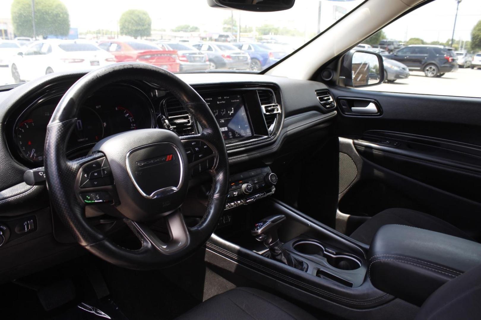 2021 Black Dodge Durango SXT Plus RWD (1C4RDHAG2MC) with an Pentastar 3.6L V-6 DOHC engine, located at 2401 E Main St., Grand Prairie, TX, 75050, (972) 262-4440, 32.748981, -96.969643 - Photo#11