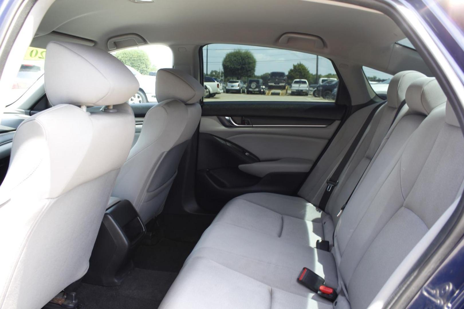 2018 Blue Honda Accord LX (1HGCV1F18JA) with an 1.5L I-4 gasoline direct injection engine, located at 2401 E Main St., Grand Prairie, TX, 75050, (972) 262-4440, 32.748981, -96.969643 - Photo#12