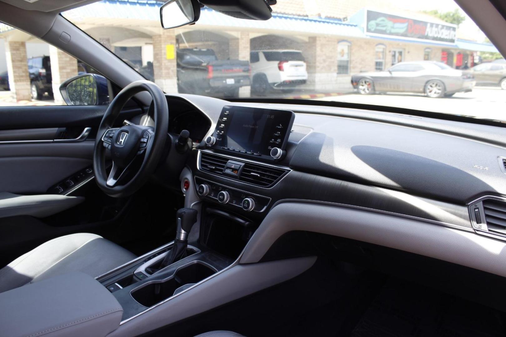 2018 Blue Honda Accord LX (1HGCV1F18JA) with an 1.5L I-4 gasoline direct injection engine, located at 2401 E Main St., Grand Prairie, TX, 75050, (972) 262-4440, 32.748981, -96.969643 - Photo#13