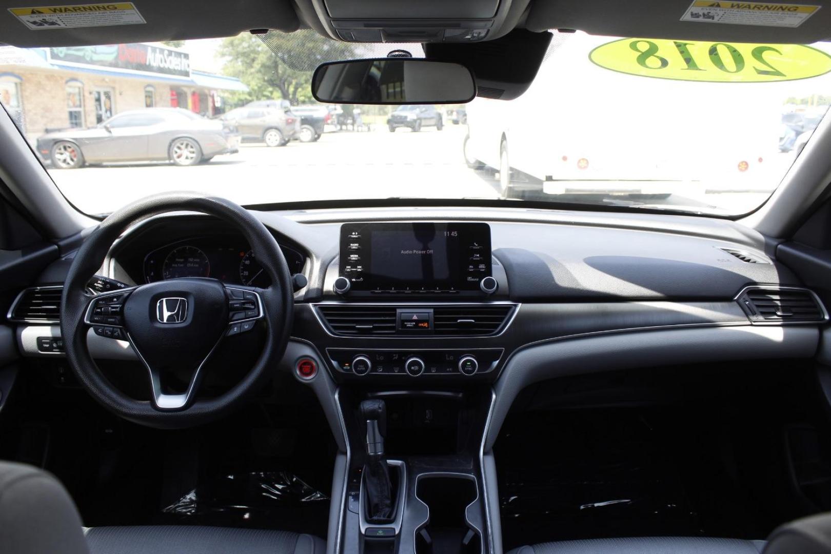 2018 Blue Honda Accord LX (1HGCV1F18JA) with an 1.5L I-4 gasoline direct injection engine, located at 2401 E Main St., Grand Prairie, TX, 75050, (972) 262-4440, 32.748981, -96.969643 - Photo#14