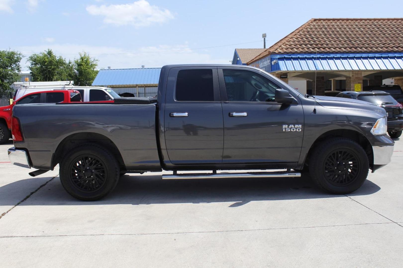 2017 Gray Ram 1500 SLT Quad Cab 4x4 6'4 Box (1C6RR7GG9HS) , located at 2401 E Main St., Grand Prairie, TX, 75050, (972) 262-4440, 32.748981, -96.969643 - Photo#7