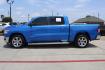 2021 BLUE Ram 1500 Lone Star Crew Cab 4x2 5'7 Box (1C6RREFT5MN) with an HEMI 5.7L V-8 variable valve control engine, located at 2401 E Main St., Grand Prairie, TX, 75050, (972) 262-4440, 32.748981, -96.969643 - Photo#3