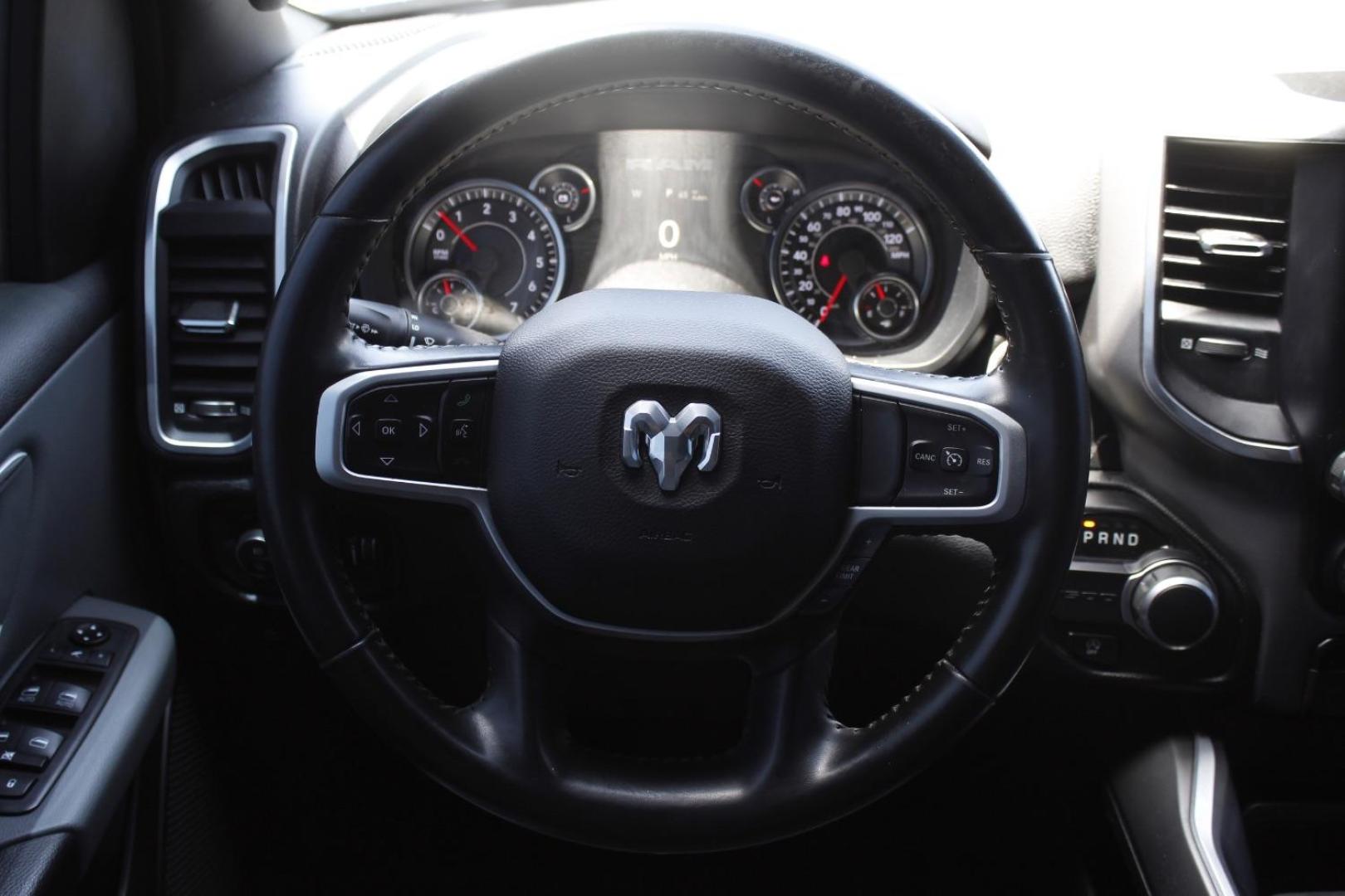 2021 BLUE Ram 1500 Lone Star Crew Cab 4x2 5'7 Box (1C6RREFT5MN) with an HEMI 5.7L V-8 variable valve control engine, located at 2401 E Main St., Grand Prairie, TX, 75050, (972) 262-4440, 32.748981, -96.969643 - Photo#22