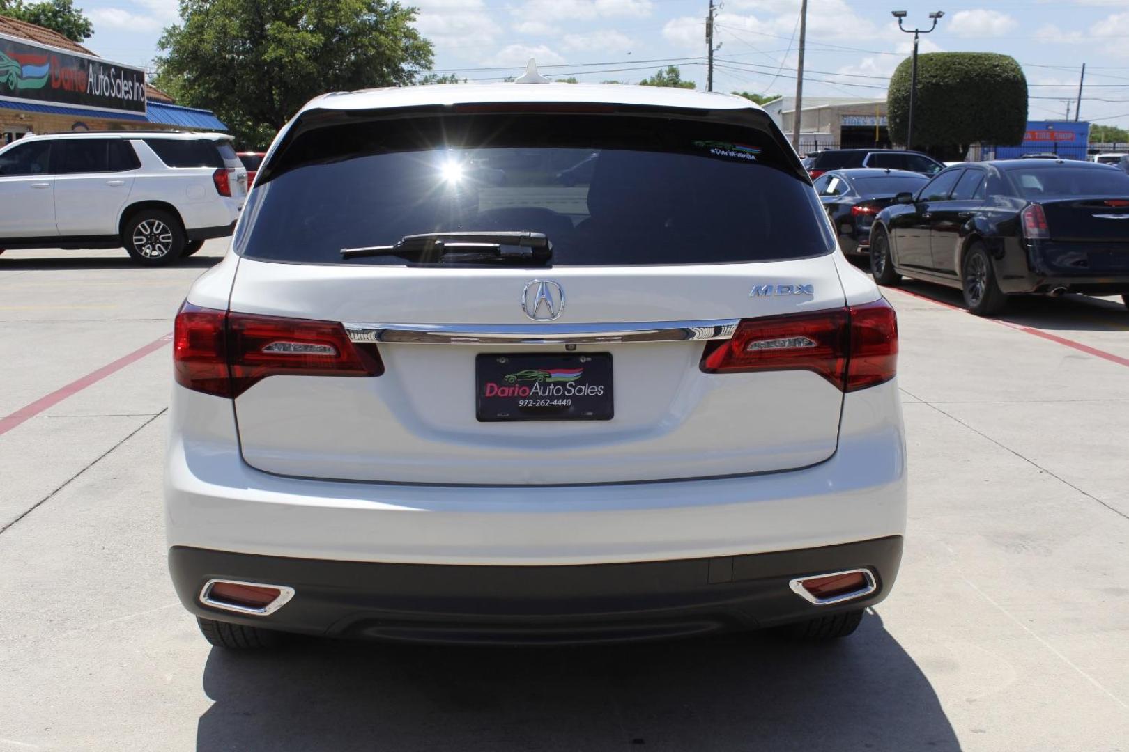 2016 White Acura MDX AcuraWatch Plus Package (5FRYD3H24GB) with an 3.5L V-6 gasoline direct injection engine, located at 2401 E Main St., Grand Prairie, TX, 75050, (972) 262-4440, 32.748981, -96.969643 - Photo#5