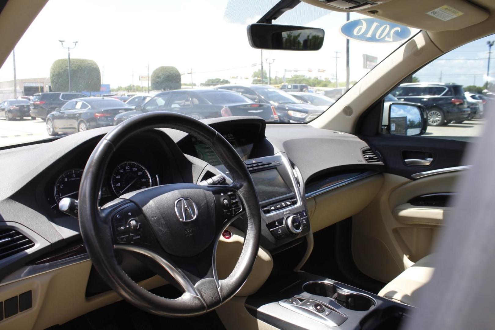 2016 White Acura MDX AcuraWatch Plus Package (5FRYD3H24GB) with an 3.5L V-6 gasoline direct injection engine, located at 2401 E Main St., Grand Prairie, TX, 75050, (972) 262-4440, 32.748981, -96.969643 - Photo#11