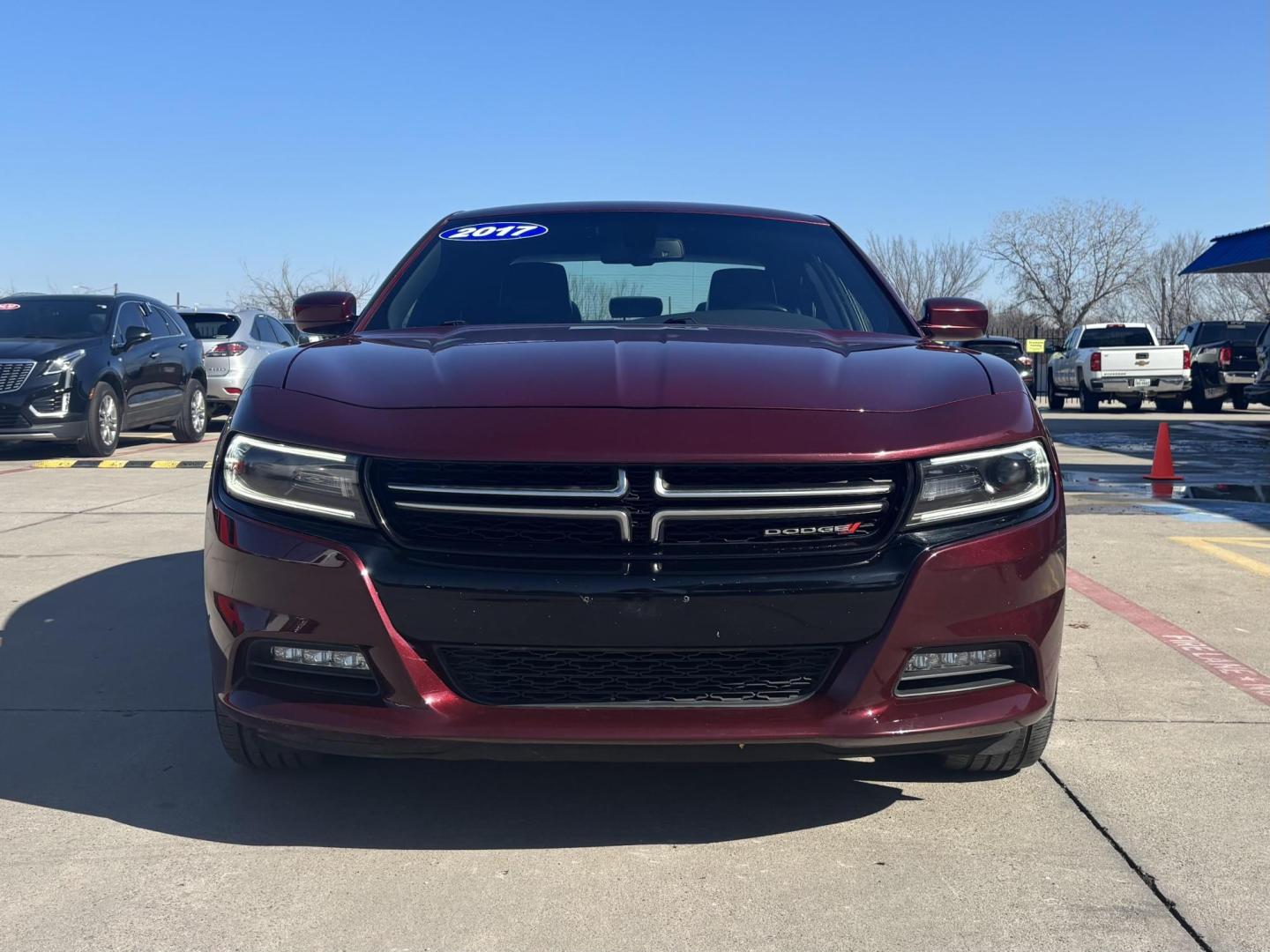 2017 Red Dodge Charger (2C3CDXHG8HH) with an Pentastar 3.6L V-6 DOHC engine, located at 2401 E Main St., Grand Prairie, TX, 75050, (972) 262-4440, 32.748981, -96.969643 - Photo#4
