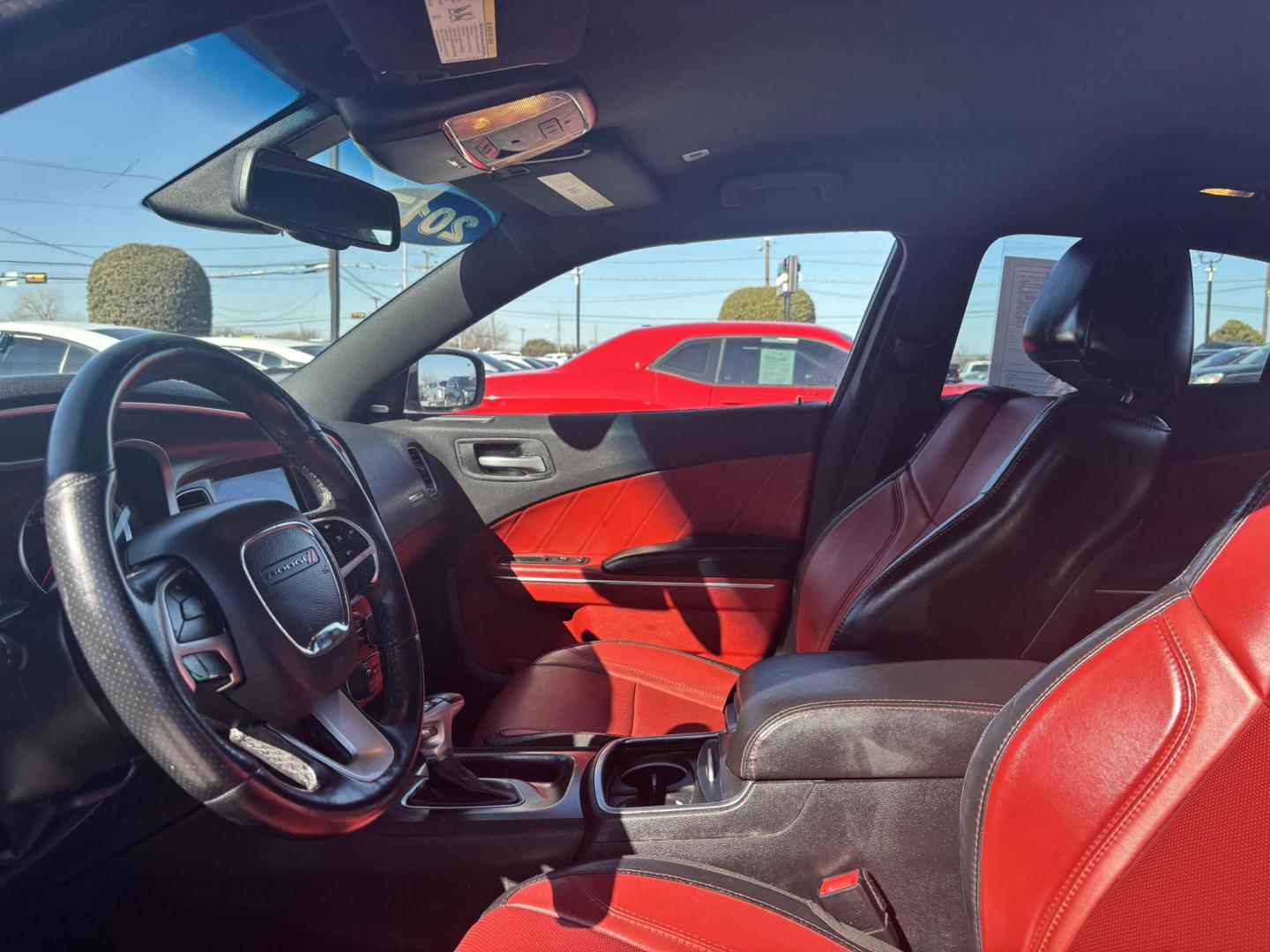 2017 Red Dodge Charger (2C3CDXHG8HH) with an Pentastar 3.6L V-6 DOHC engine, located at 2401 E Main St., Grand Prairie, TX, 75050, (972) 262-4440, 32.748981, -96.969643 - Photo#12