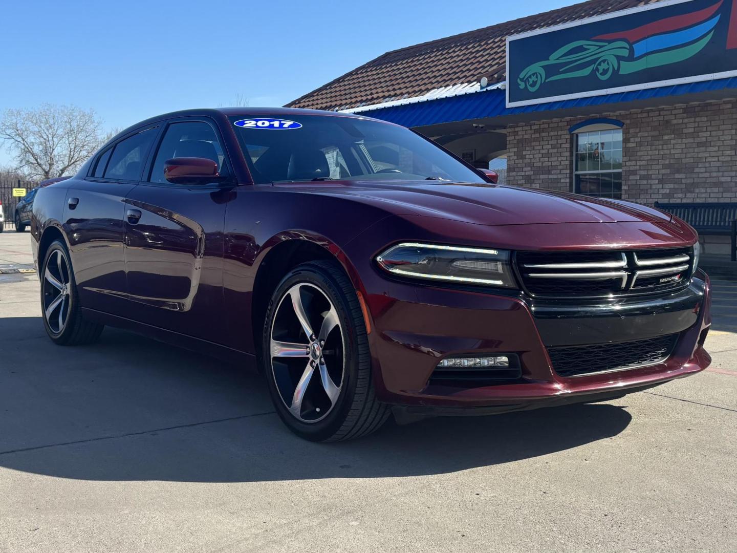 2017 Red Dodge Charger (2C3CDXHG8HH) with an Pentastar 3.6L V-6 DOHC engine, located at 2401 E Main St., Grand Prairie, TX, 75050, (972) 262-4440, 32.748981, -96.969643 - Photo#18