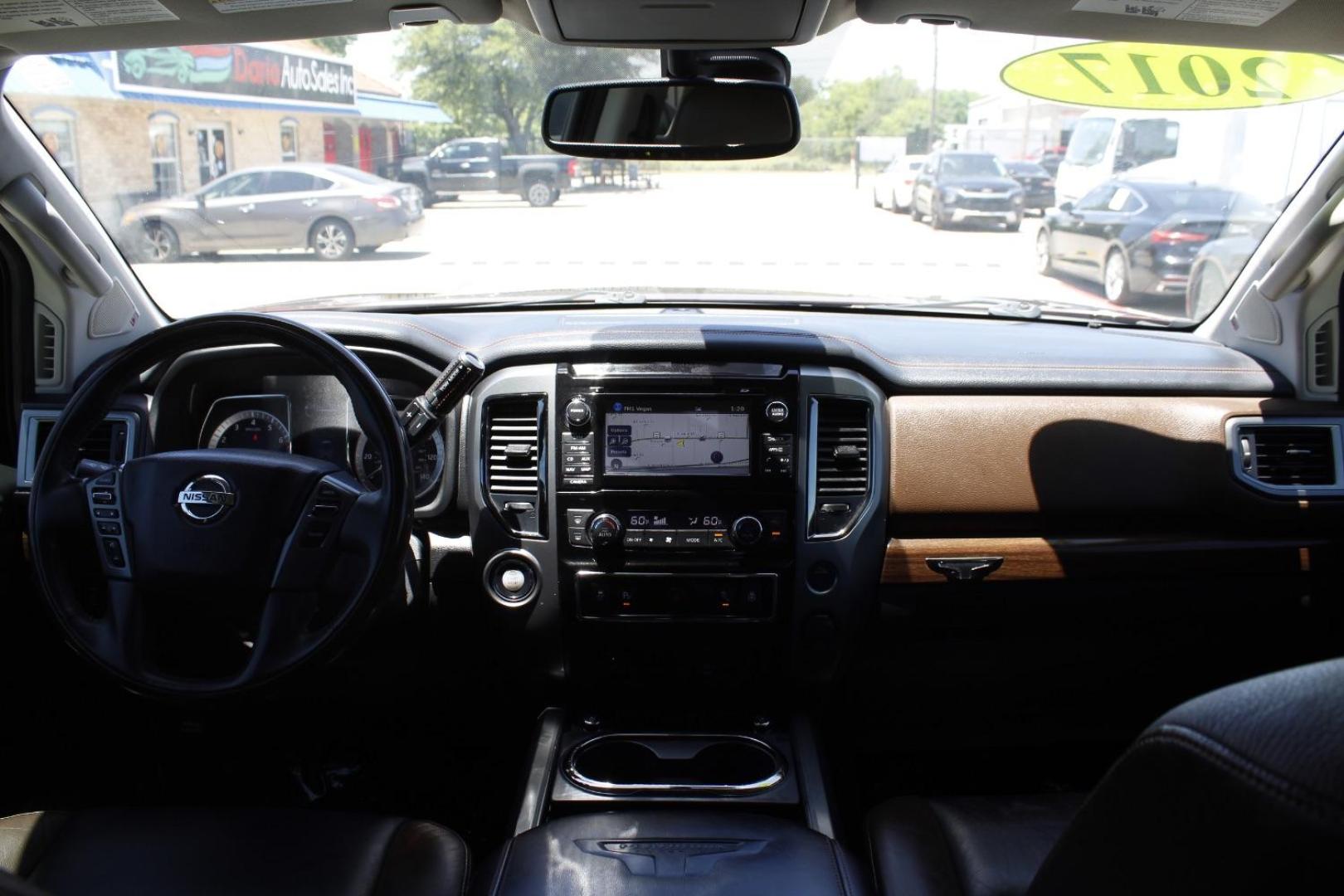 2017 Orange Nissan TITAN Platinum Reserve (1N6AA1E61HN) with an Endurance 5.6L V-8 gasoline direct injection engine, located at 2401 E Main St., Grand Prairie, TX, 75050, (972) 262-4440, 32.748981, -96.969643 - Photo#15