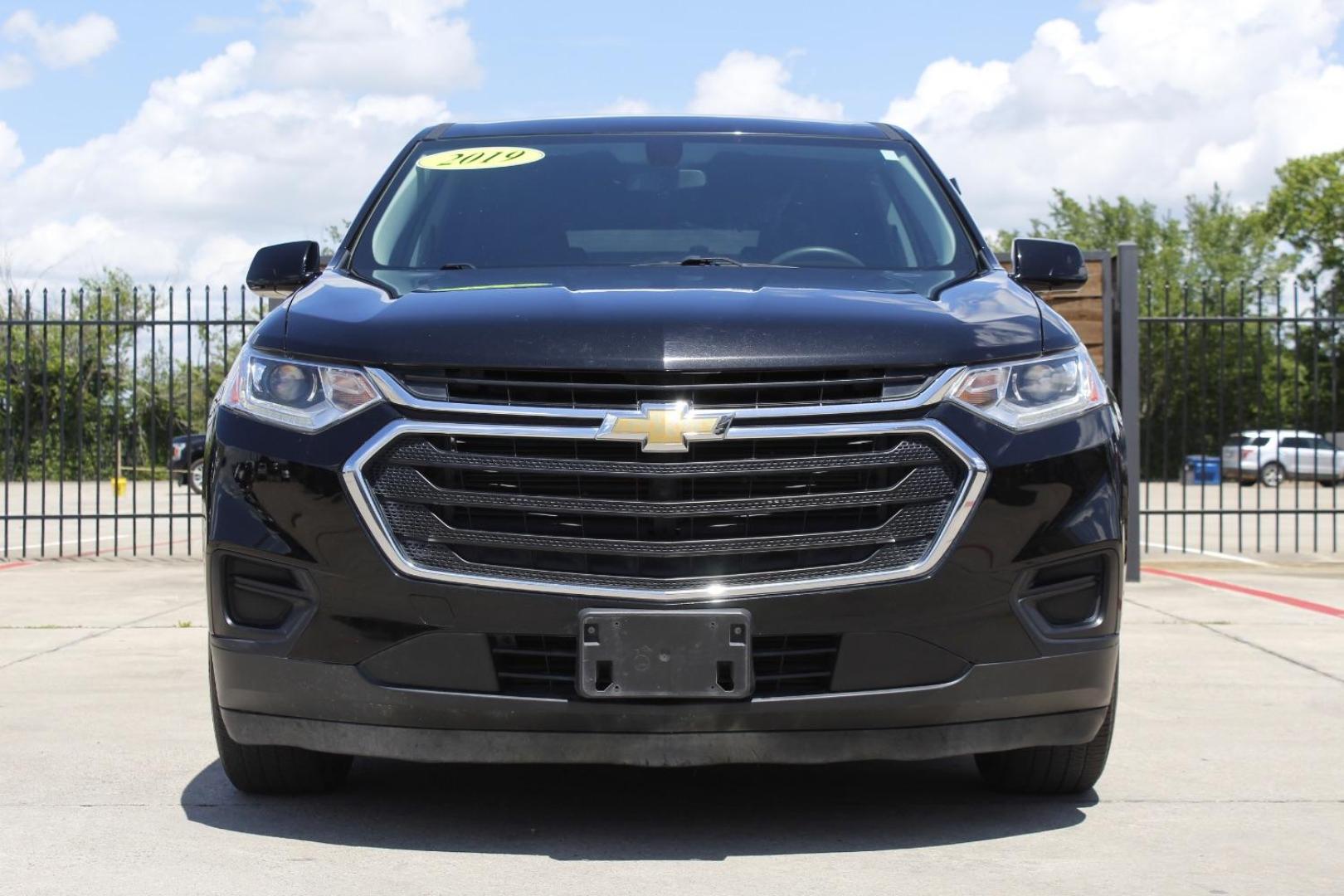 2019 Black Chevrolet Traverse LS (1GNERFKW4KJ) with an 3.6L V-6 gasoline direct injection engine, located at 2401 E Main St., Grand Prairie, TX, 75050, (972) 262-4440, 32.748981, -96.969643 - Photo#0