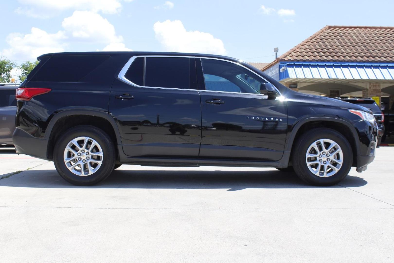 2019 Black Chevrolet Traverse LS (1GNERFKW4KJ) with an 3.6L V-6 gasoline direct injection engine, located at 2401 E Main St., Grand Prairie, TX, 75050, (972) 262-4440, 32.748981, -96.969643 - Photo#8