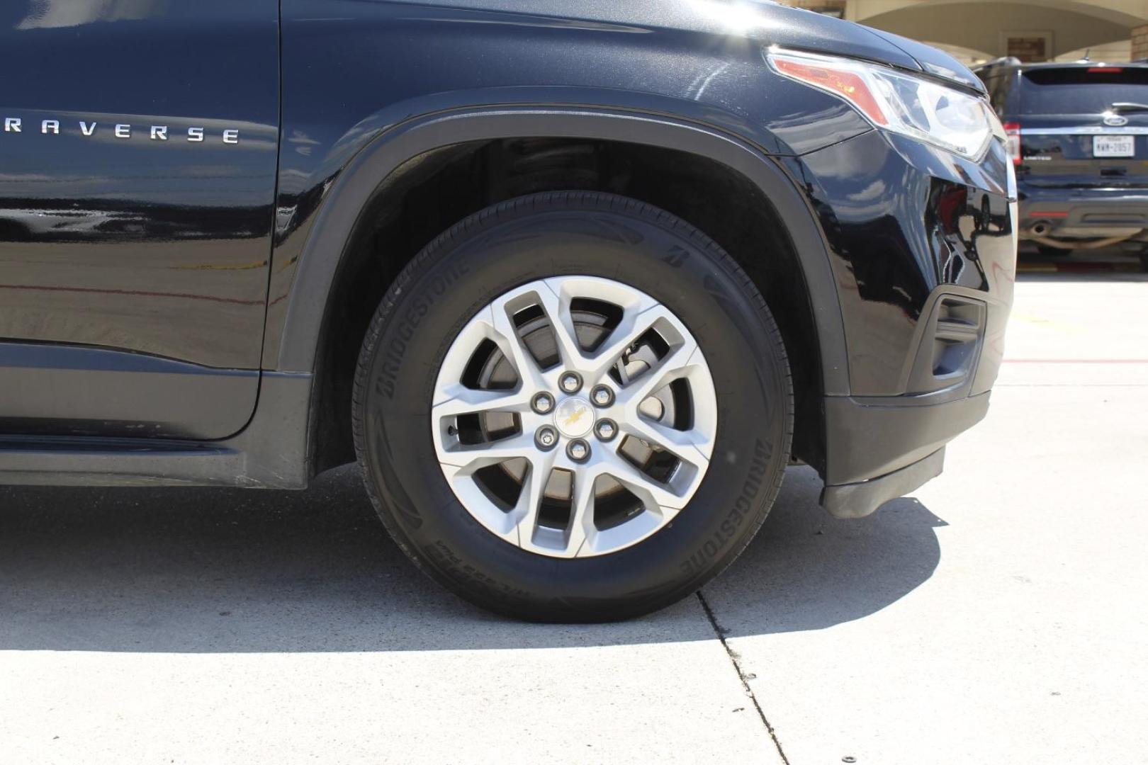 2019 Black Chevrolet Traverse LS (1GNERFKW4KJ) with an 3.6L V-6 gasoline direct injection engine, located at 2401 E Main St., Grand Prairie, TX, 75050, (972) 262-4440, 32.748981, -96.969643 - Photo#9