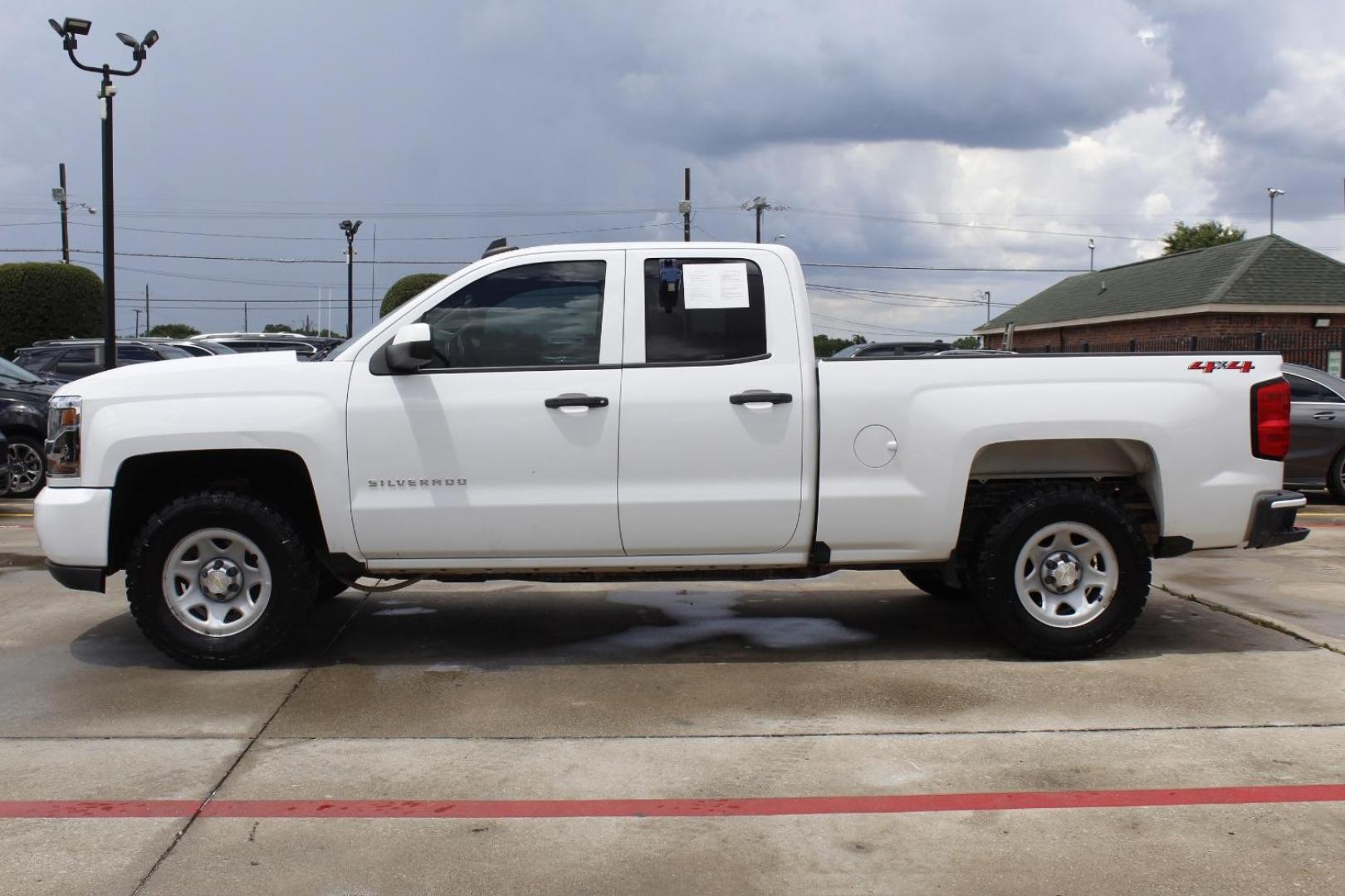 2019 White Chevrolet Silverado 1500 LD WT (2GCVKNEC7K1) with an EcoTec3 5.3L V-8 gasoline direct injection engine, located at 2401 E Main St., Grand Prairie, TX, 75050, (972) 262-4440, 32.748981, -96.969643 - Photo#2