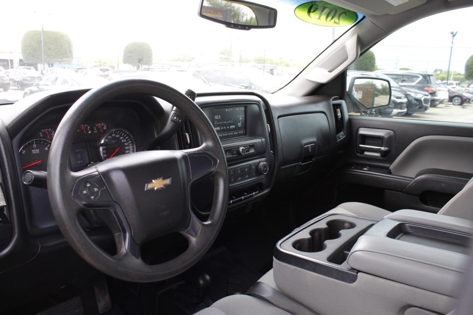 2019 White Chevrolet Silverado 1500 LD WT (2GCVKNEC7K1) with an EcoTec3 5.3L V-8 gasoline direct injection engine, located at 2401 E Main St., Grand Prairie, TX, 75050, (972) 262-4440, 32.748981, -96.969643 - Photo#11