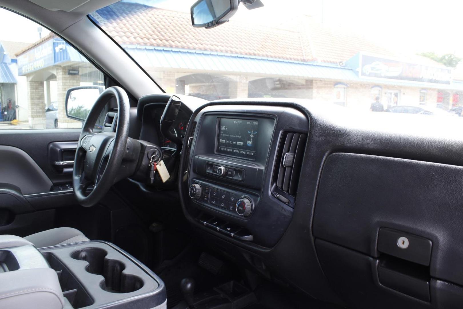 2019 White Chevrolet Silverado 1500 LD WT (2GCVKNEC7K1) with an EcoTec3 5.3L V-8 gasoline direct injection engine, located at 2401 E Main St., Grand Prairie, TX, 75050, (972) 262-4440, 32.748981, -96.969643 - Photo#14