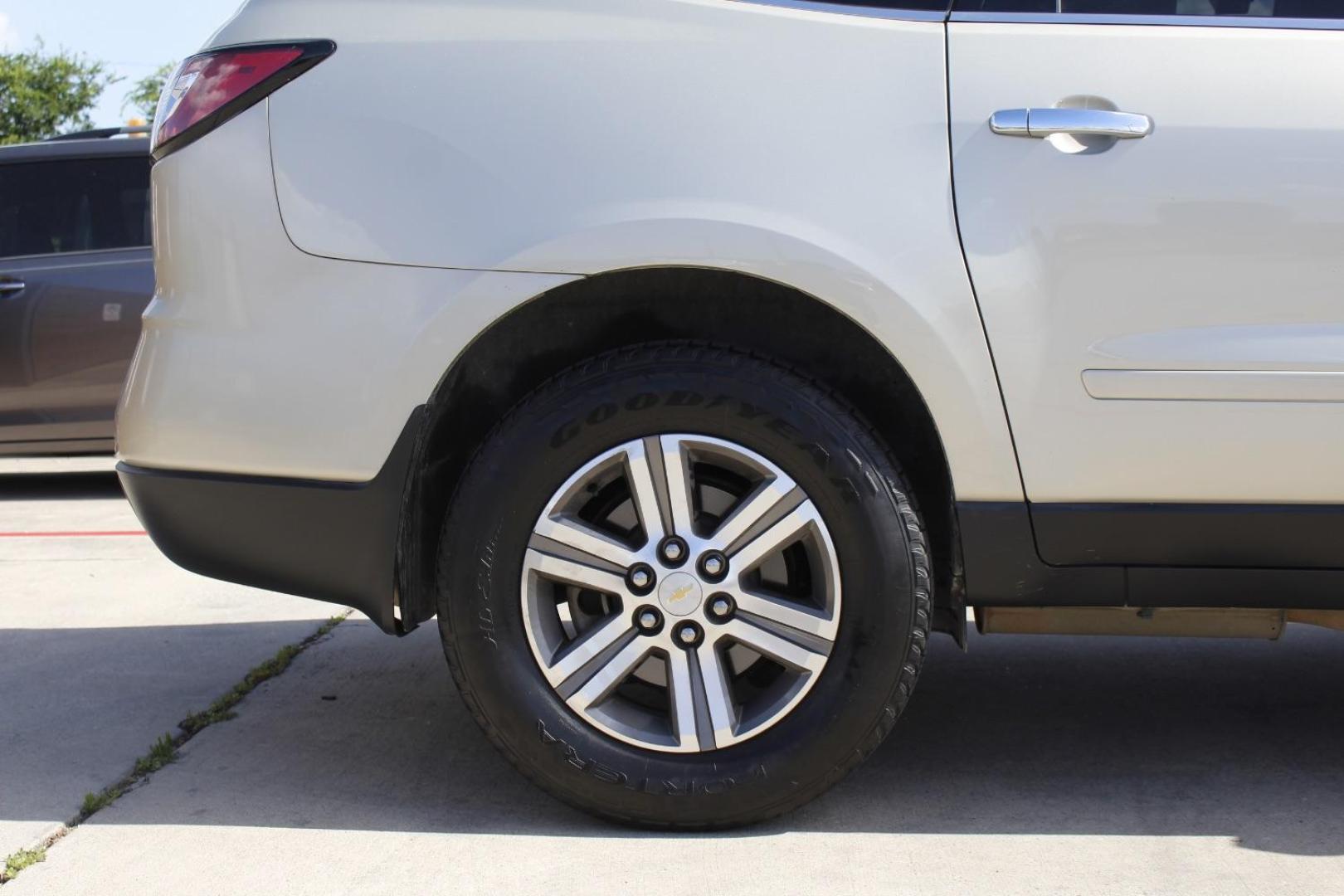 2017 Gold Chevrolet Traverse 2LT (1GNKRHKD0HJ) with an 3.6L V-6 gasoline direct injection engine, located at 2401 E Main St., Grand Prairie, TX, 75050, (972) 262-4440, 32.748981, -96.969643 - Photo#11