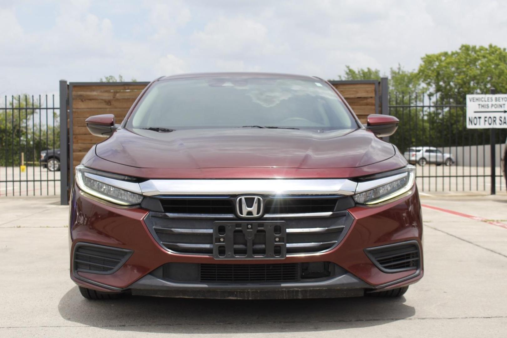 2019 Red Honda Insight LX (19XZE4F14KE) with an 1.5L I-4 DOHC engine, located at 2401 E Main St., Grand Prairie, TX, 75050, (972) 262-4440, 32.748981, -96.969643 - Photo#0