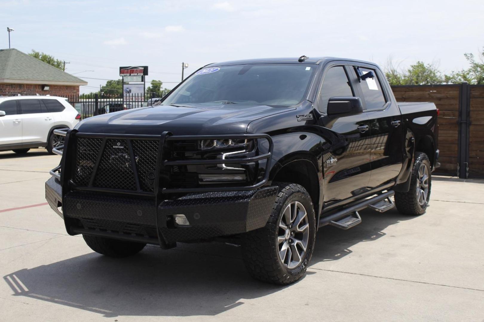 2021 Black Chevrolet Silverado 1500 4WD Crew Cab Short Bed RST (3GCUYEED3MG) , located at 2401 E Main St., Grand Prairie, TX, 75050, (972) 262-4440, 32.748981, -96.969643 - Photo#1