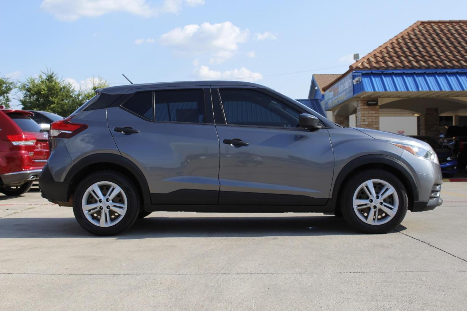 2020 Gray Nissan Kicks S Xtronic CVT (3N1CP5BV8LL) with an 1.6L I-4 DOHC engine, located at 2401 E Main St., Grand Prairie, TX, 75050, (972) 262-4440, 32.748981, -96.969643 - Photo#11