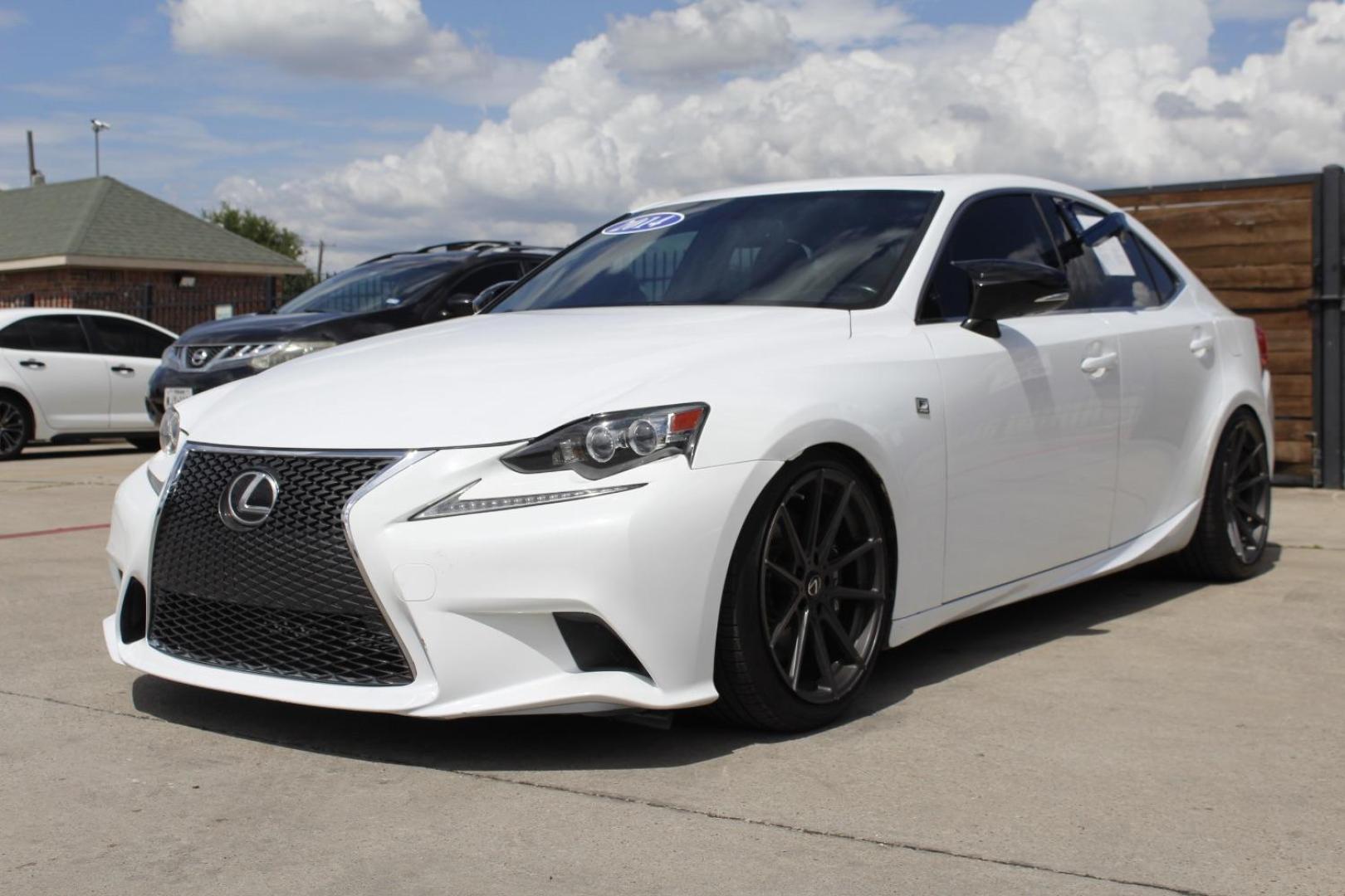 2014 White Lexus IS 350 (JTHBE1D2XE5) with an 3.5L engine, located at 2401 E Main St., Grand Prairie, TX, 75050, (972) 262-4440, 32.748981, -96.969643 - Photo#1