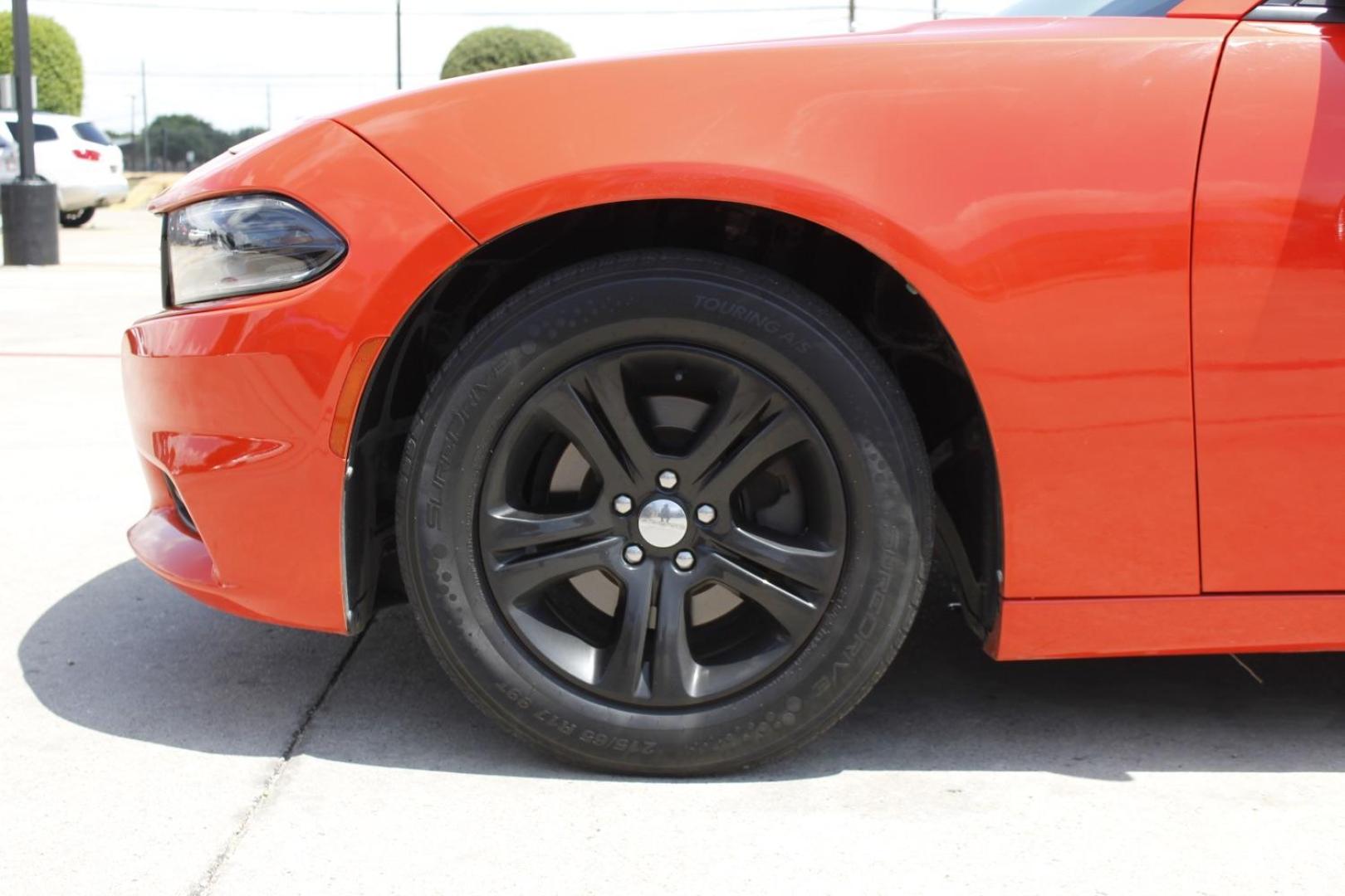 2020 Orange Dodge Charger SXT RWD (2C3CDXBG1LH) with an Pentastar 3.6L V-6 DOHC engine, located at 2401 E Main St., Grand Prairie, TX, 75050, (972) 262-4440, 32.748981, -96.969643 - Photo#3