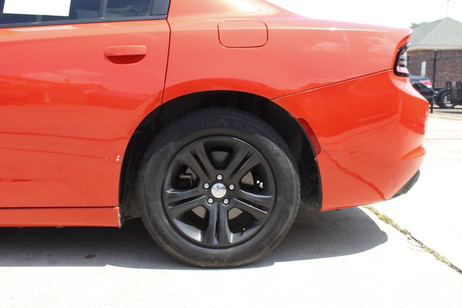 2020 Orange Dodge Charger SXT RWD (2C3CDXBG1LH) with an Pentastar 3.6L V-6 DOHC engine, located at 2401 E Main St., Grand Prairie, TX, 75050, (972) 262-4440, 32.748981, -96.969643 - Photo#4