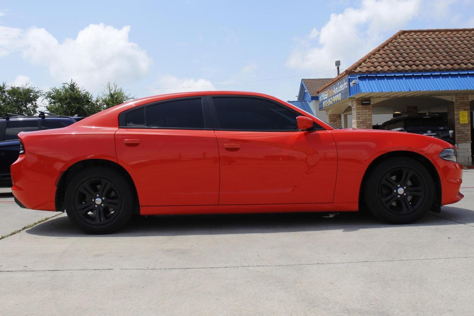 2020 Orange Dodge Charger SXT RWD (2C3CDXBG1LH) with an Pentastar 3.6L V-6 DOHC engine, located at 2401 E Main St., Grand Prairie, TX, 75050, (972) 262-4440, 32.748981, -96.969643 - Photo#8