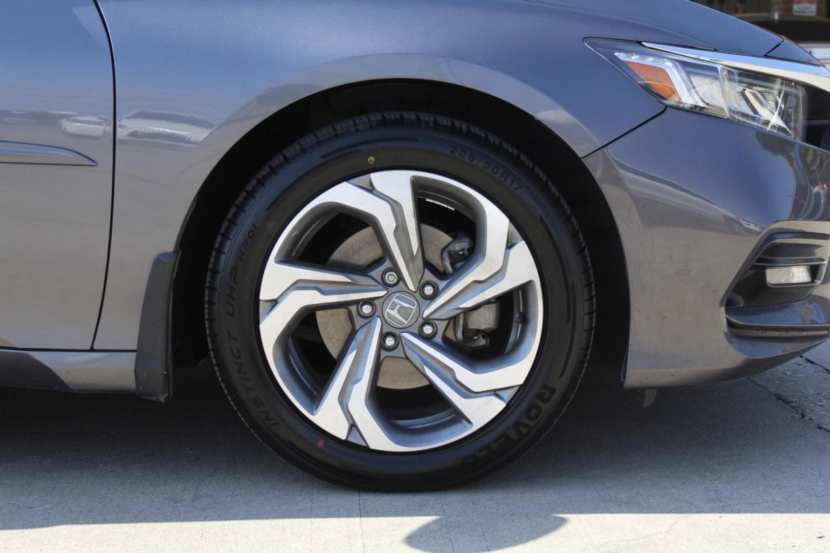 2019 Gray Honda Accord EX-L (1HGCV1F5XKA) with an 1.5L I-4 gasoline direct injection engine, located at 2401 E Main St., Grand Prairie, TX, 75050, (972) 262-4440, 32.748981, -96.969643 - Photo#10